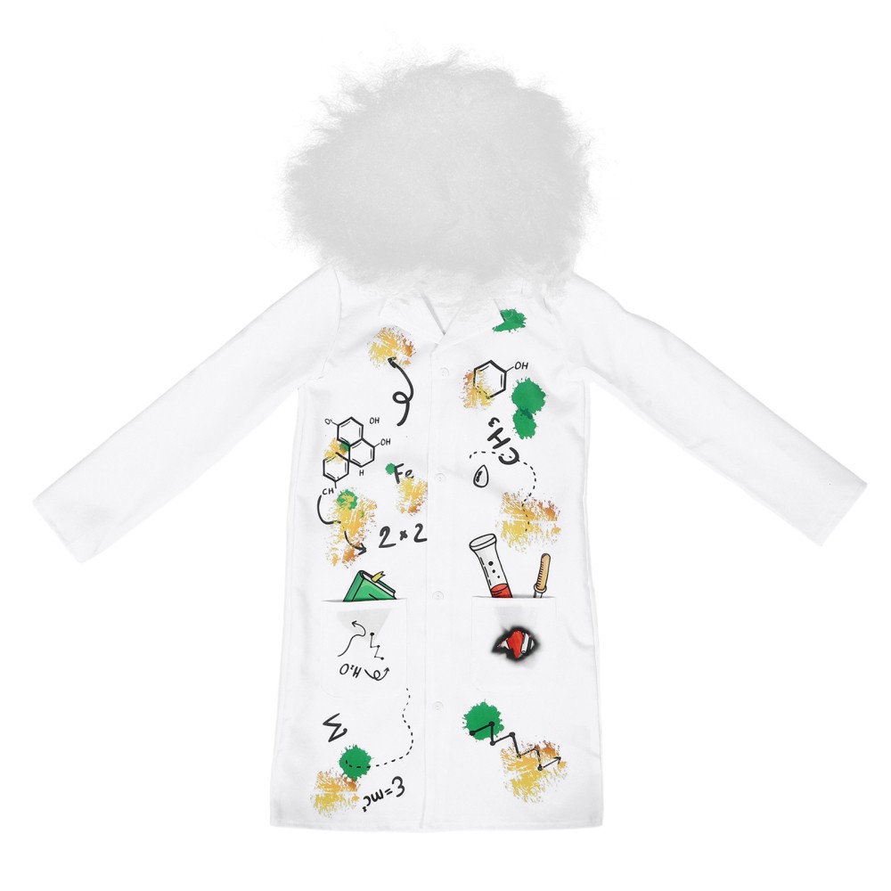 Children’s Scientist Suit Kids Costume White Doctor Dress Outfit