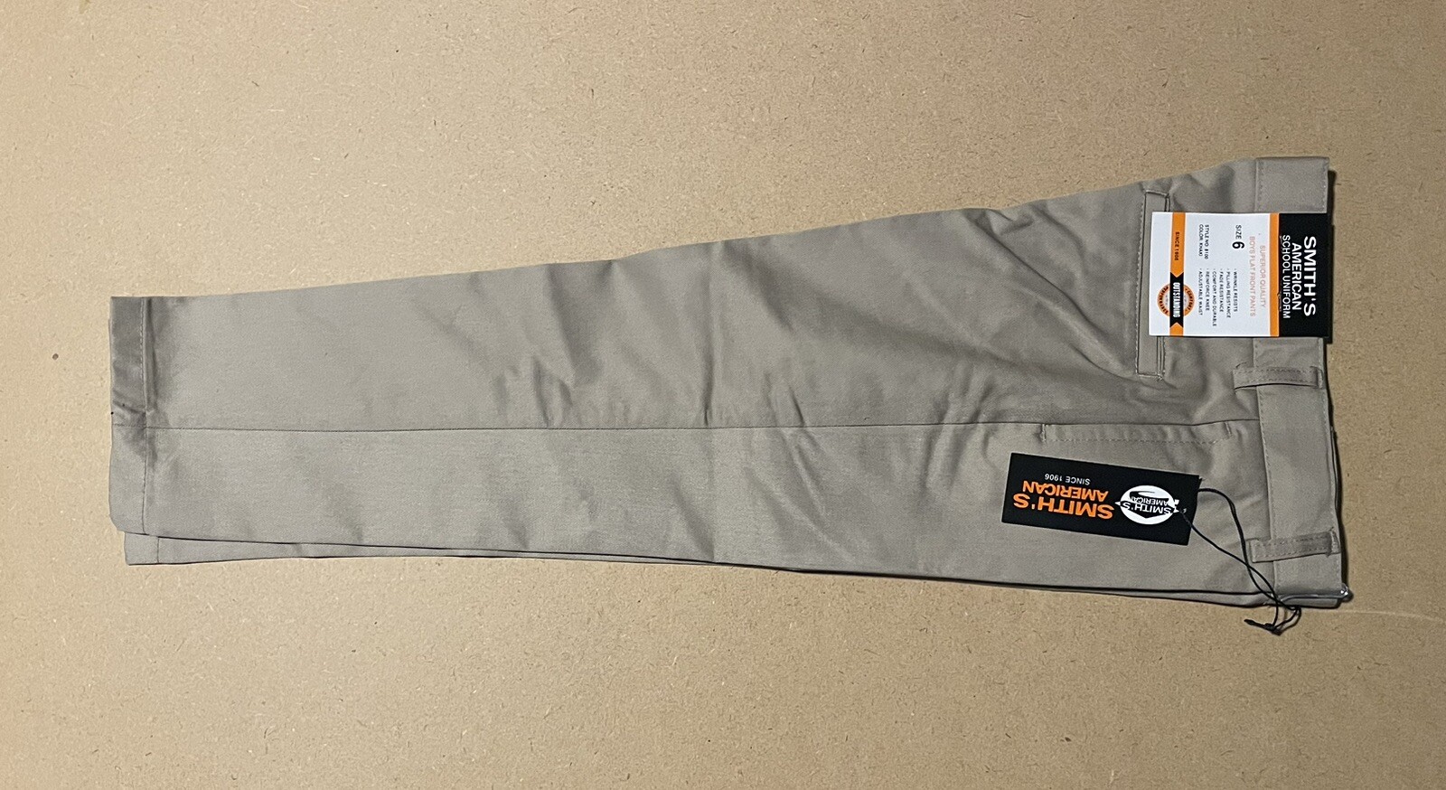 Boys Smith’s American Flat Front Size 6 School Uniform