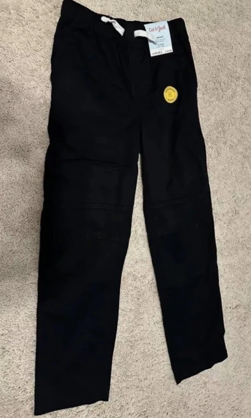 FREE NEW Kids 2 pull on pants cotton adjustable waist formal uniform comfort set