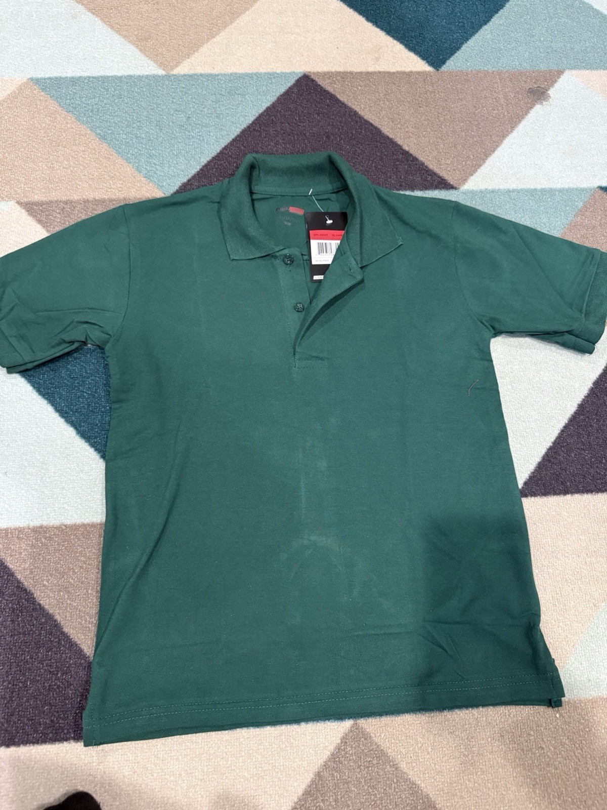 Jump Start Uniforms Shirt Kids Youth XL 14 16 Dark Green Short Sleeve Polo NEW