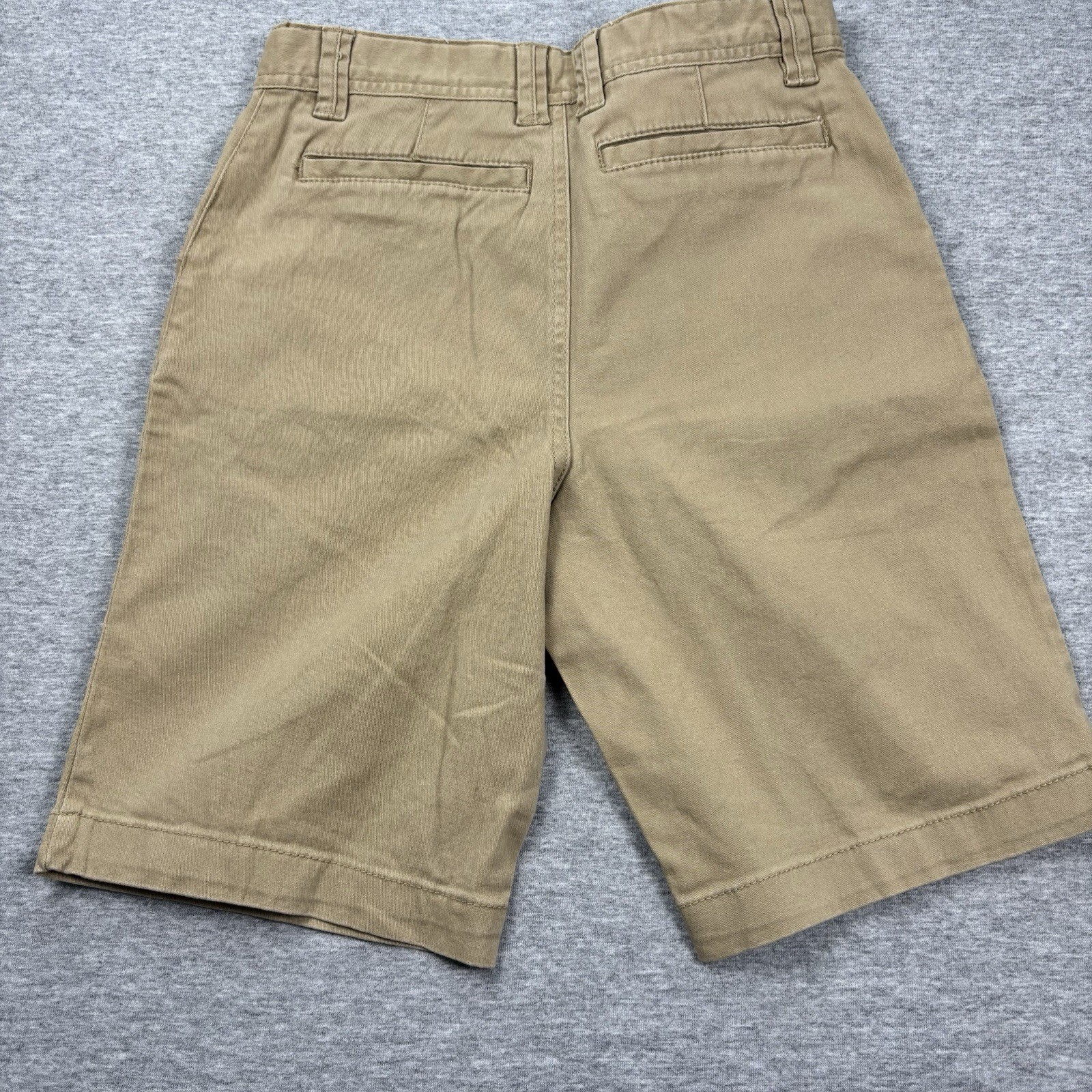 Wonder Nation Boys Uniform Shorts Khakis Size 14 Flat Front Adjustable Waist