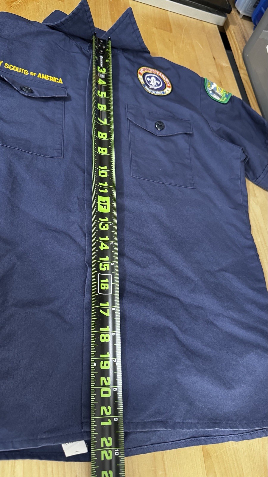 Cub Scouts Boy Scouts of America Shirt Youth Medium Blue Short Sleeve BSA