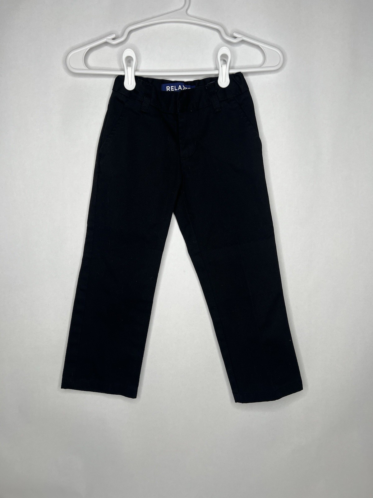 French Toast Boys Straight Fit Uniform Adjustable Waist Black Pants Size 5