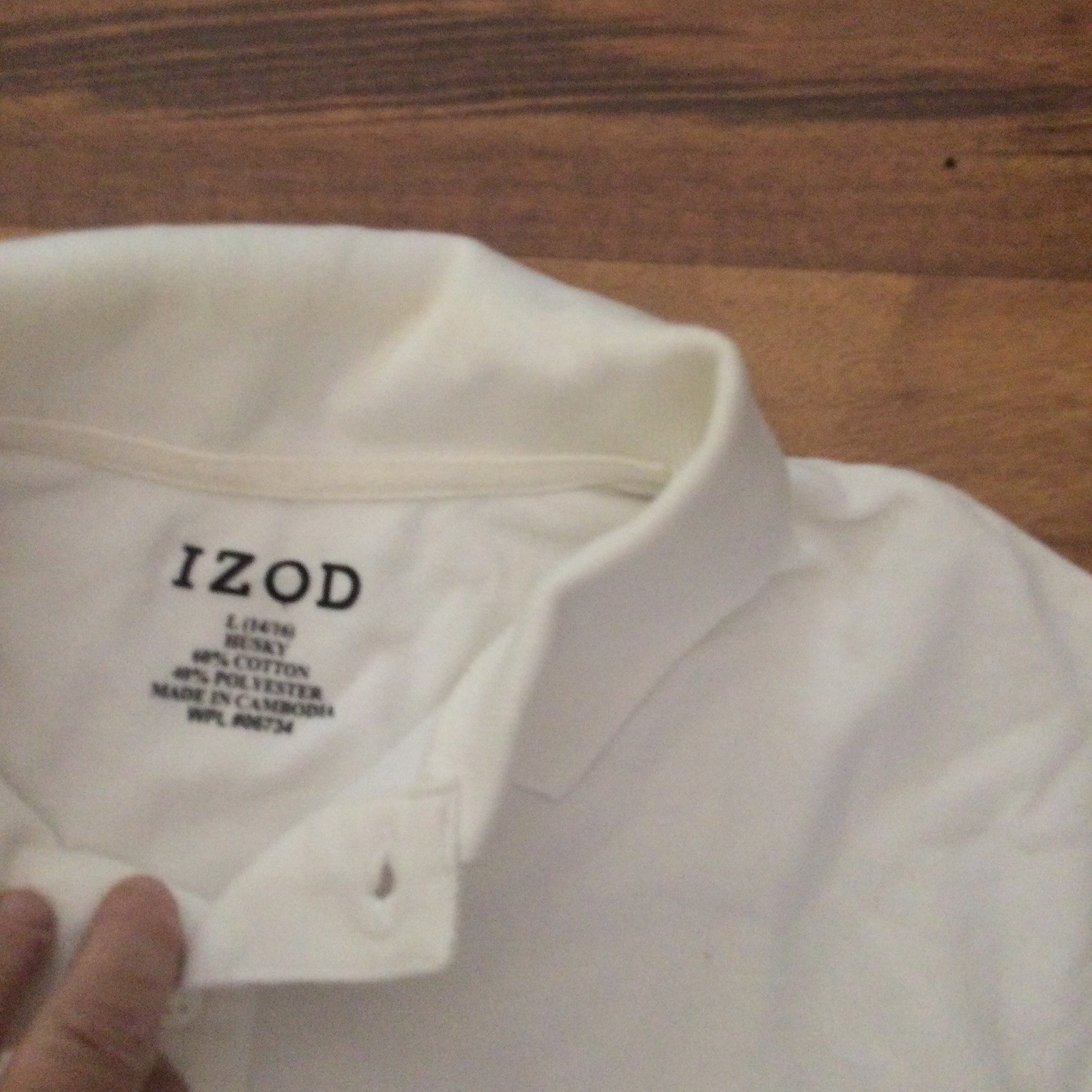School Uniform 3 White Boys Shirts – Lands End Oxford, Polo, Van Heusen Sz 14/16