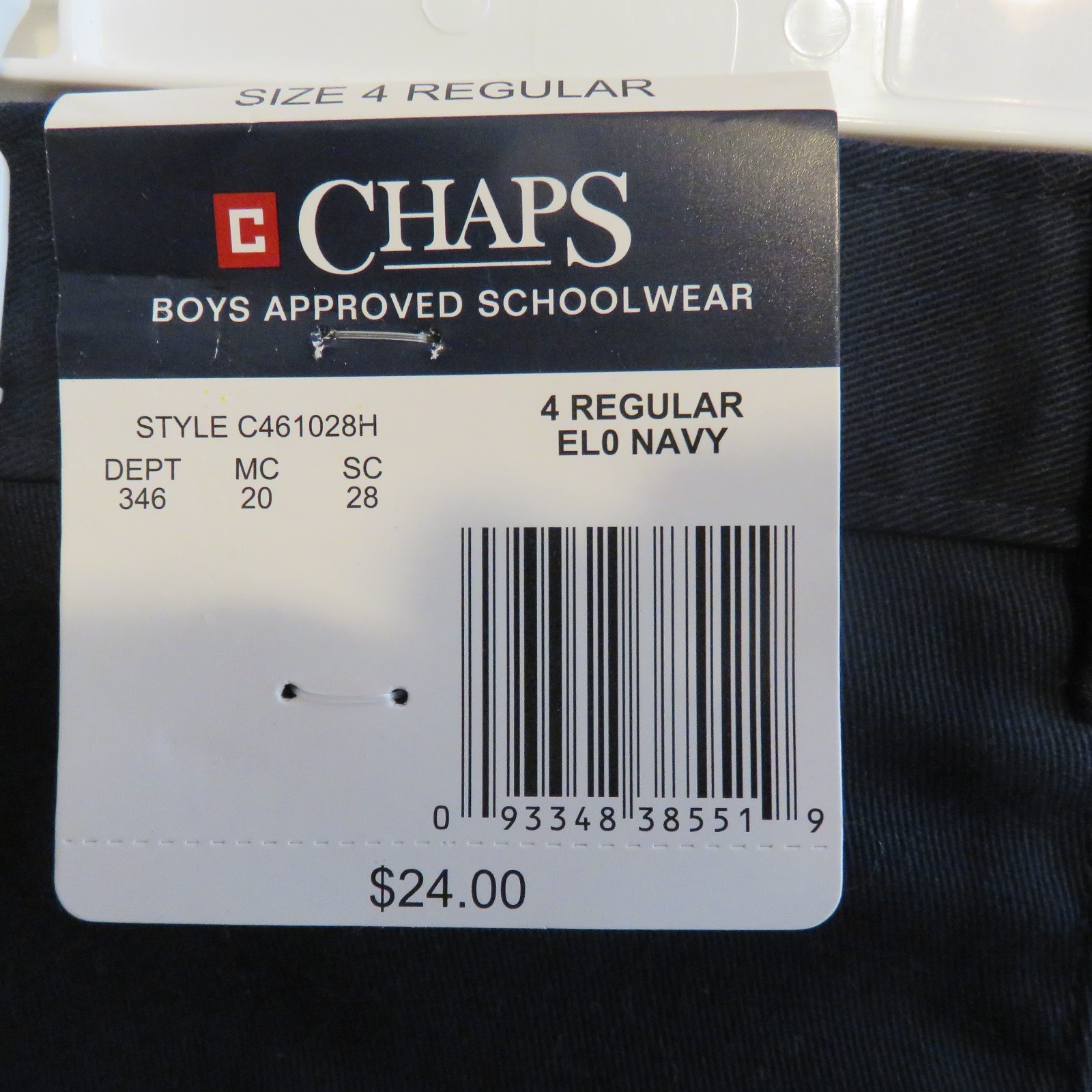 Boys Chaps Navy blue shorts approved schoolwear size 4 reg brand new NWT $24.00