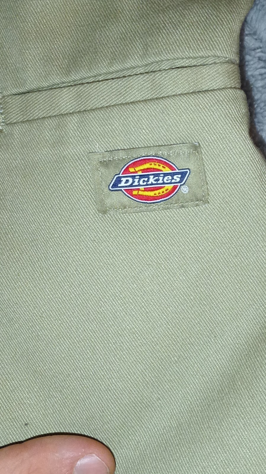 Dickies Boys’ Khaki Twill Uniform Shorts, Solid Pattern, Button Closure