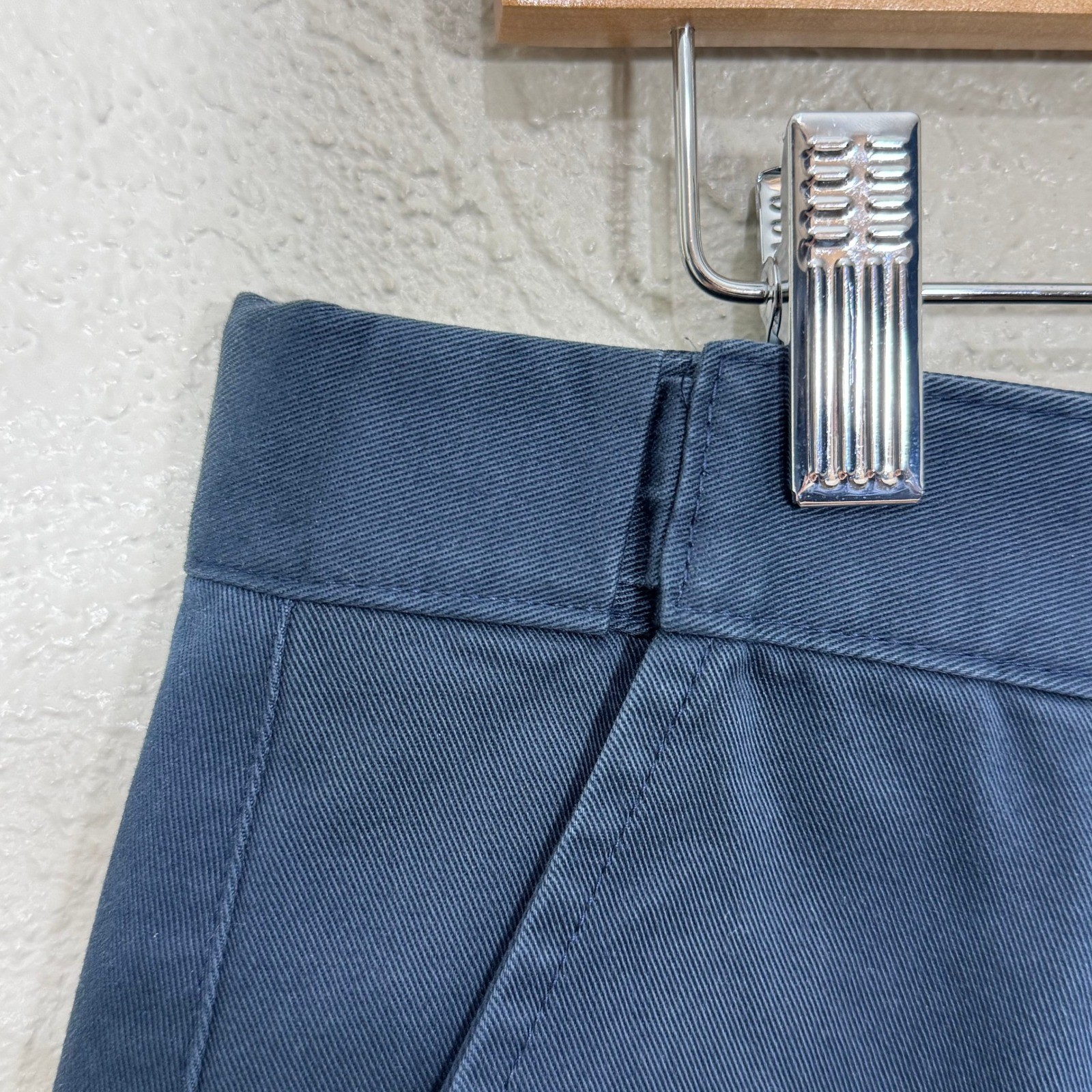 Vtg 90s LL Bean Youth Pants 14 Navy Chino School Uniform 100% Cotton Adjustable