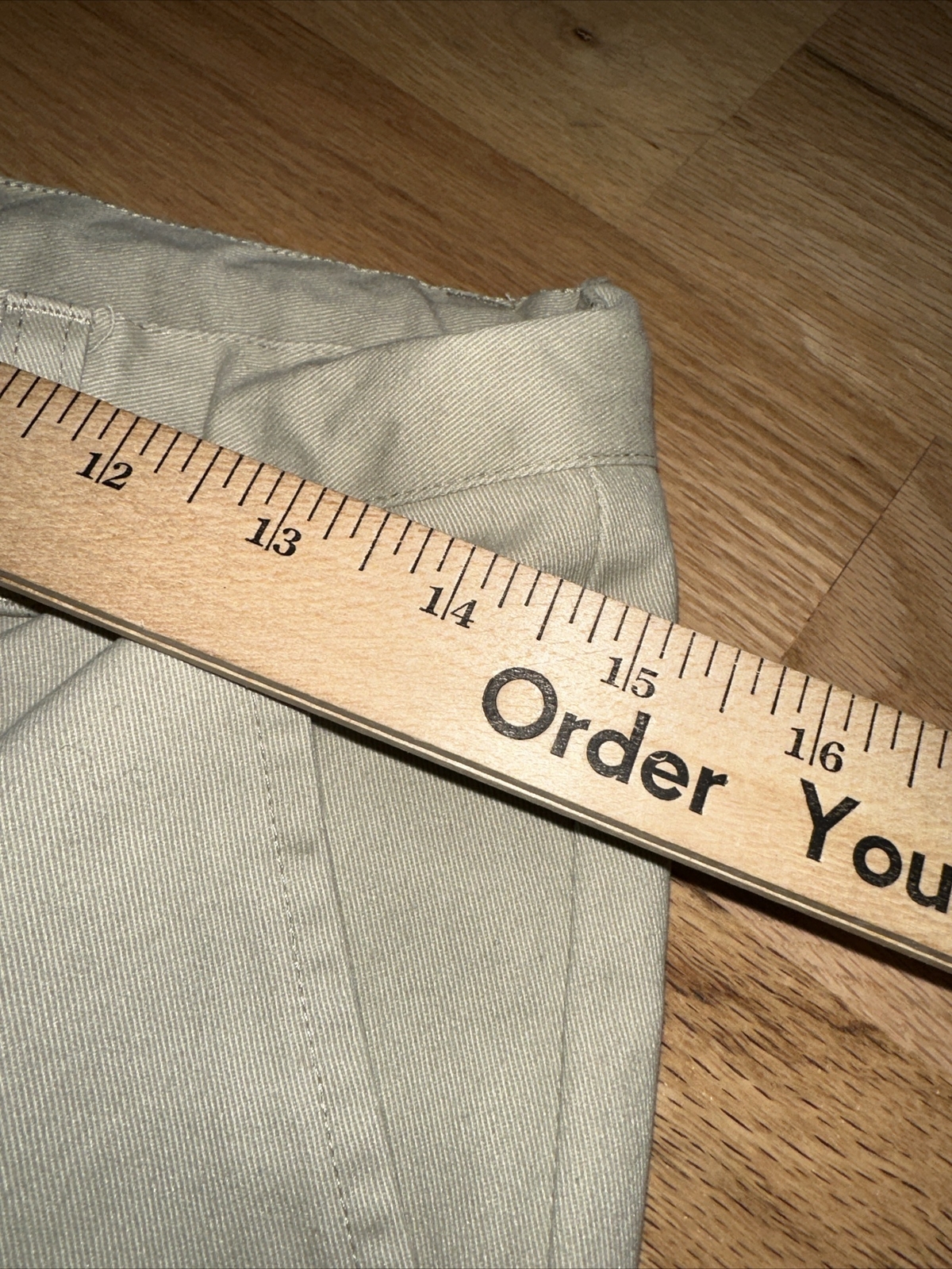NWOT French Toast Adj Waist Pants Khaki Tan Size 16 School Uniform Power Knee