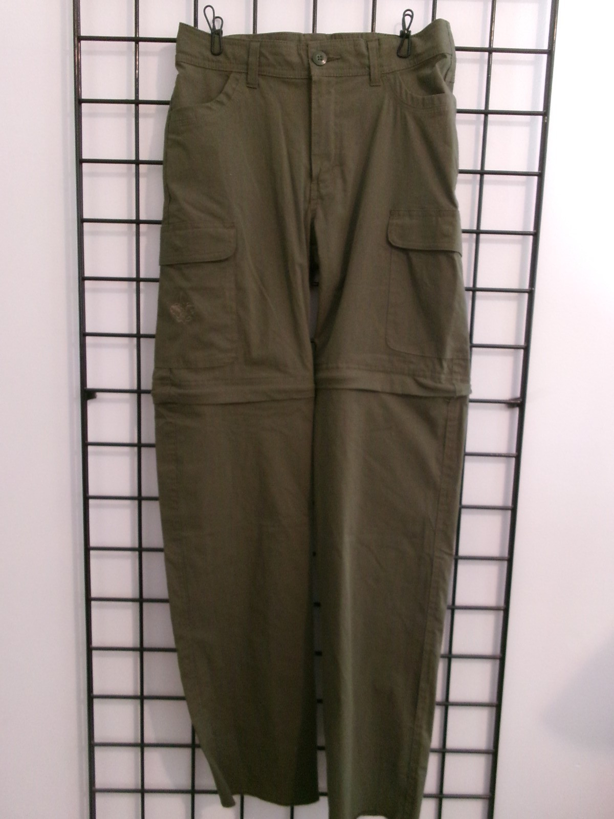 “NWOT” BOY SCOUTS OF AMERICA 🔥 SIZE 14==ARMY GREEN / CONVERSION PANTS / SHORTS