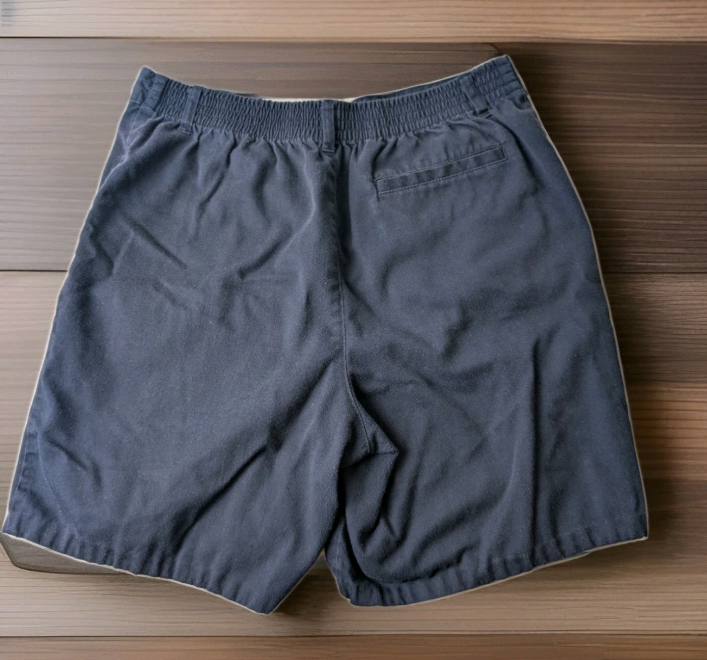 Youth Shorts Boys Navy Blue Husky Elastic Waist