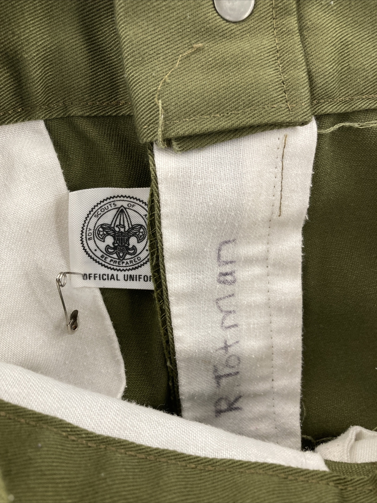 VTG Boy Scouts Pants YOUTH 6 Green Uniform Cargo Pants