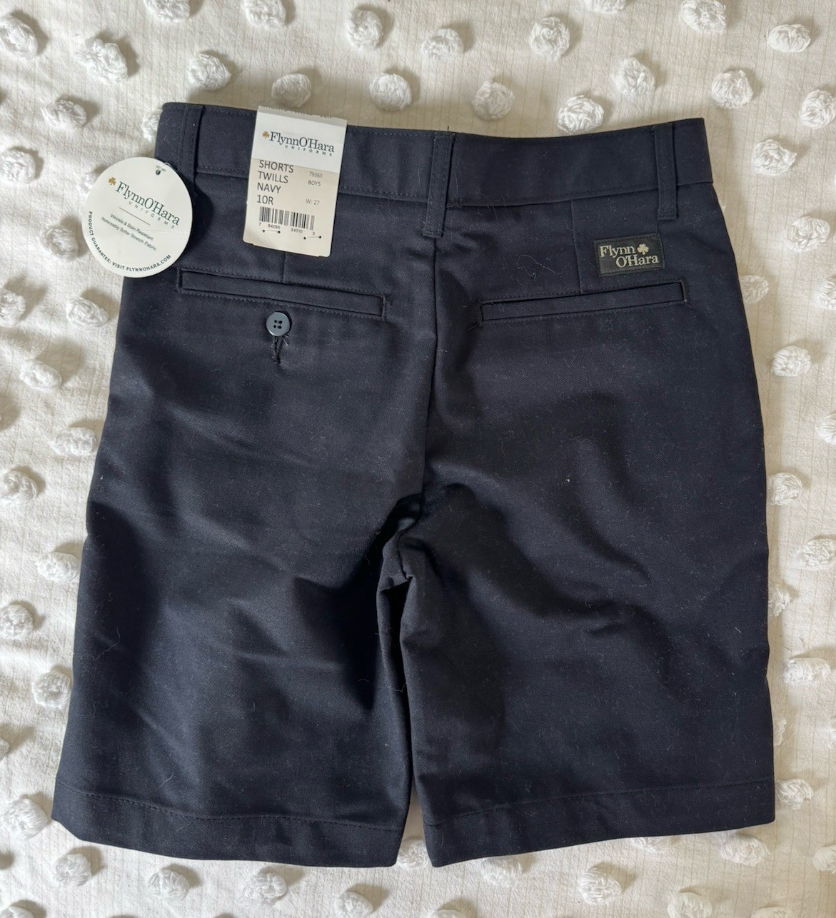 NWT Flynn O’Hara 10R Navy Twill Shorts Boys School Uniform