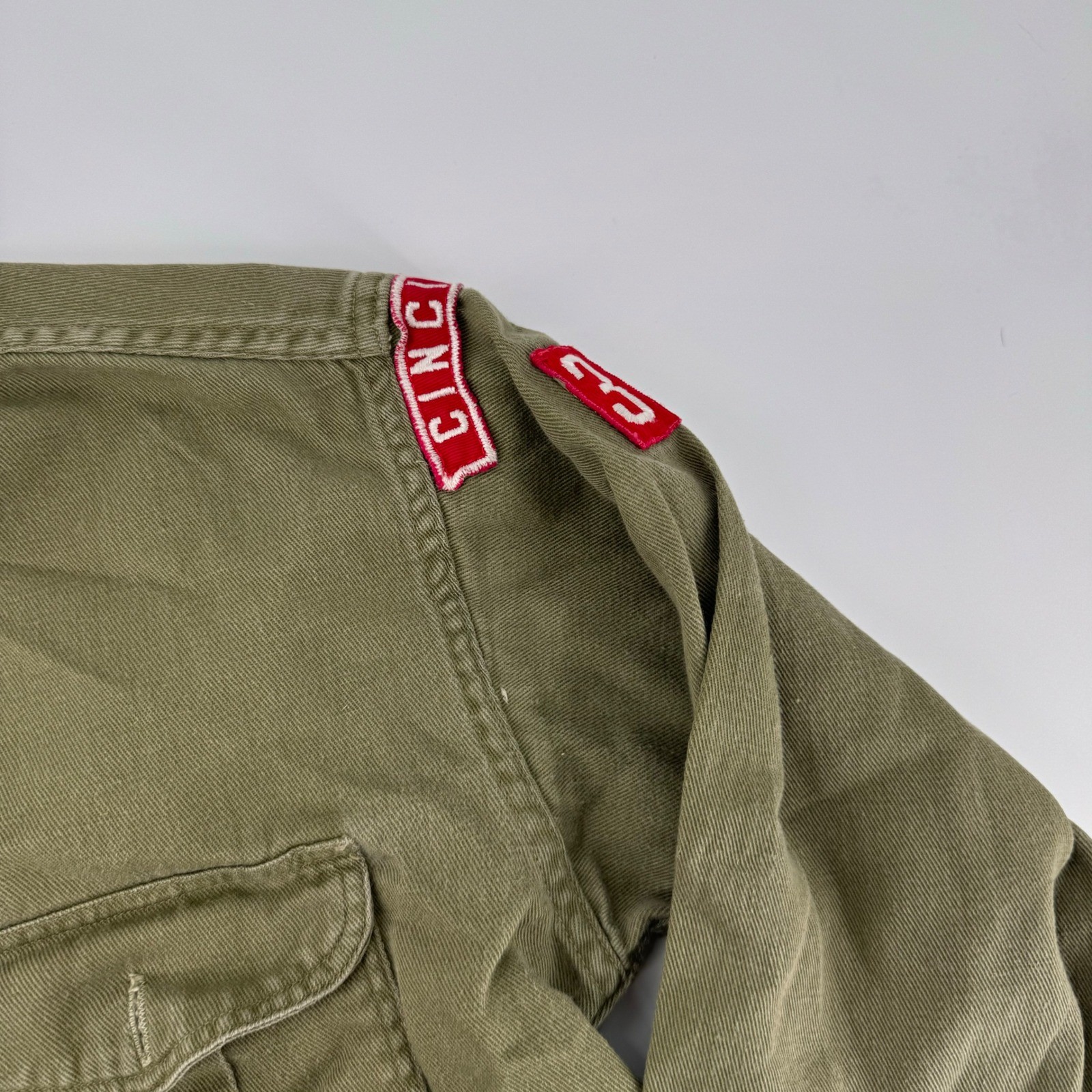 Vintage Boy Scouts of America Official Shirt Sanforized Patchwork Kids Size 13