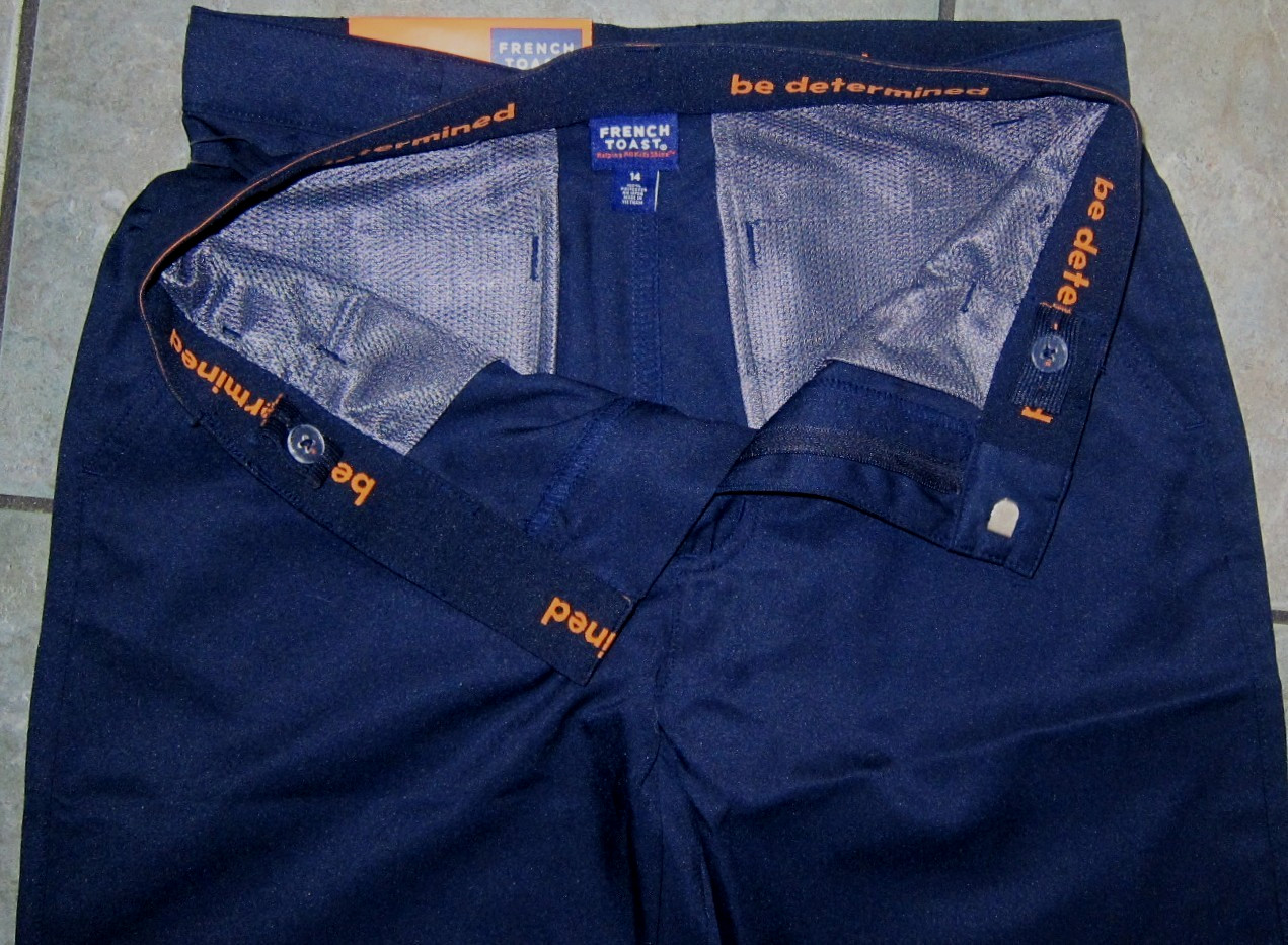 NWT – Lot 2-pk Boys Sz 14 French Toast Uniform Stretch Performance Navy Shorts