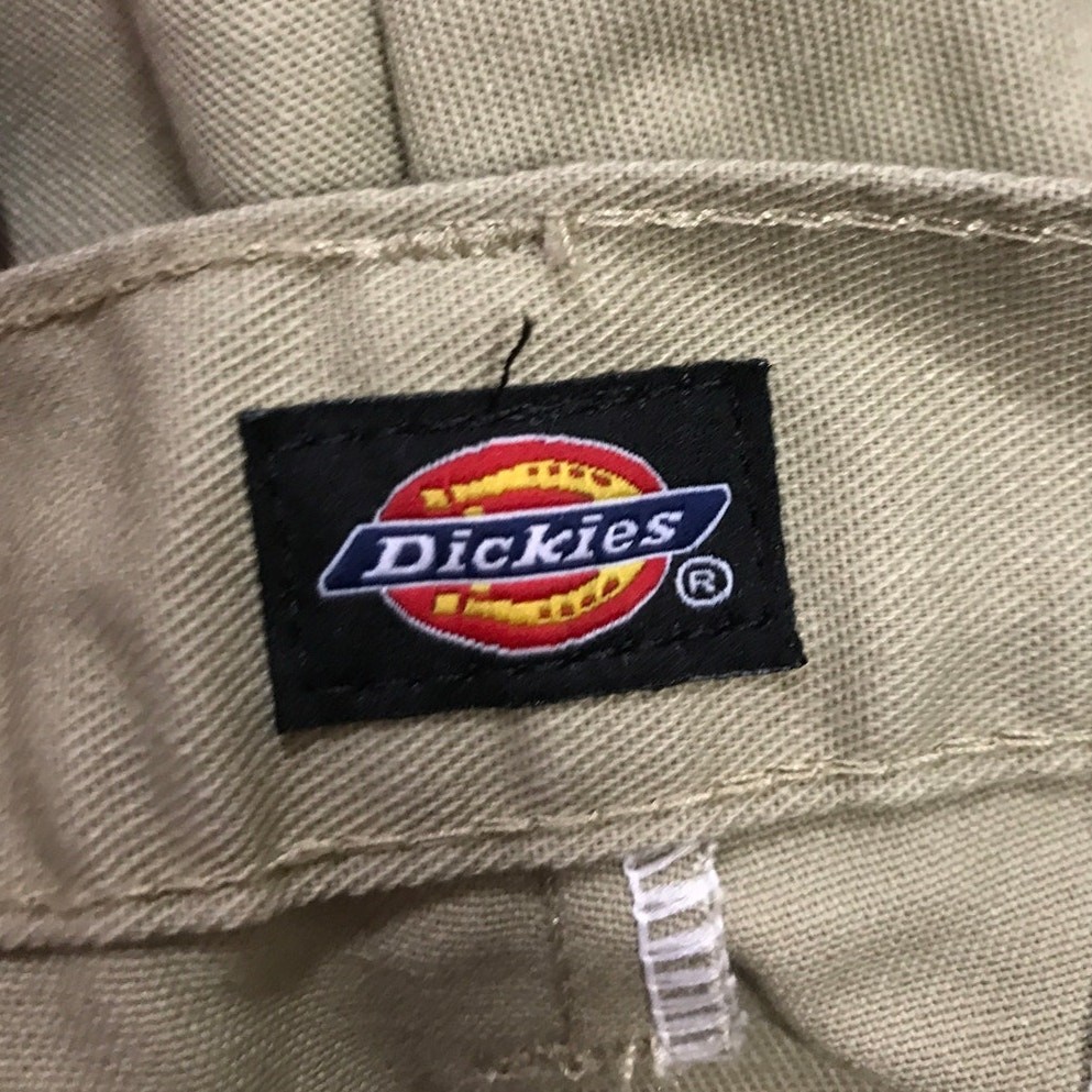 Dickies Khaki Uniform Flat Front Adjustable Waist Shorts Boys 16 Reg