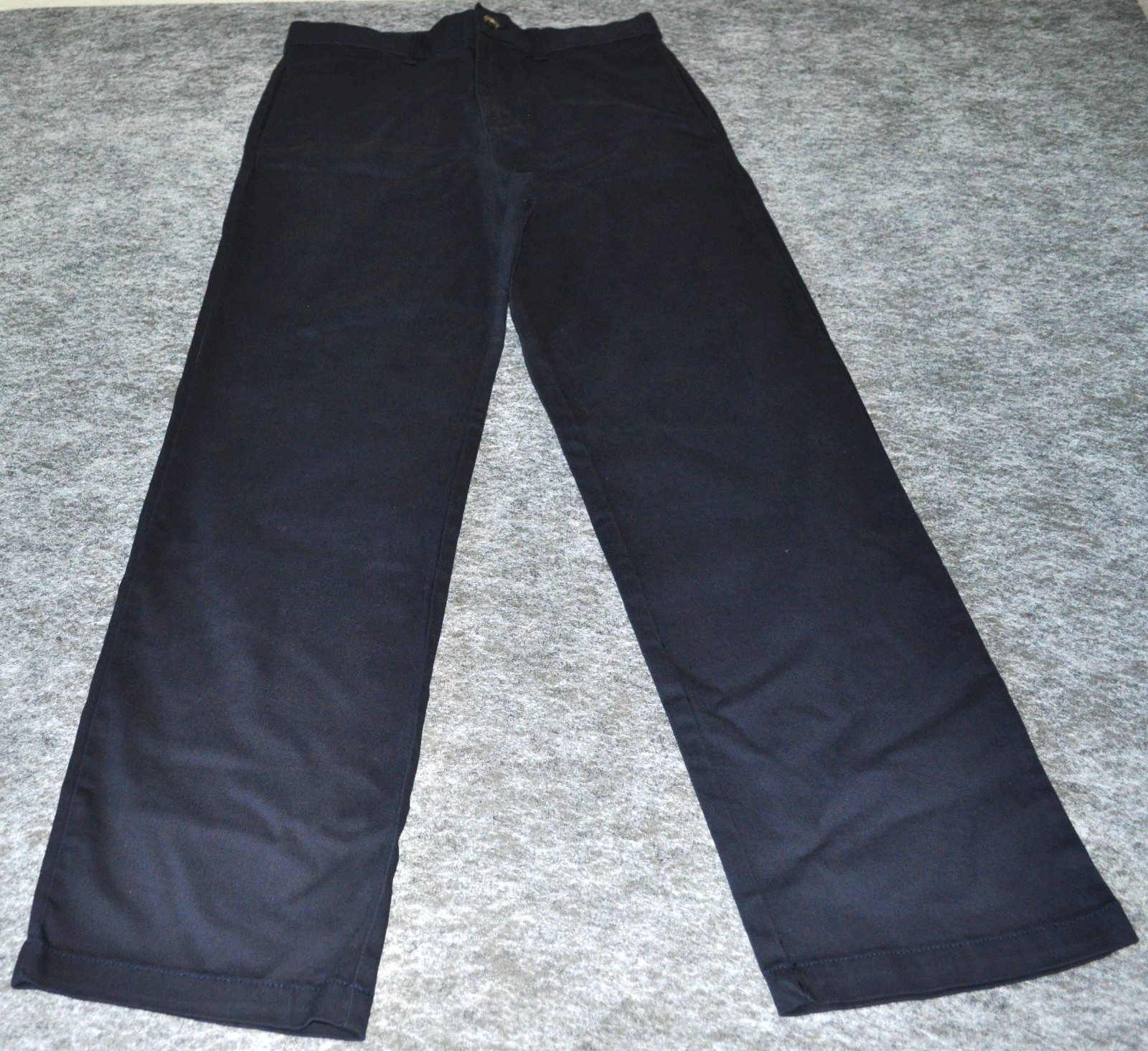 Boys Navy Blue Uniform Pants Size 18 Straight Leg School EUC