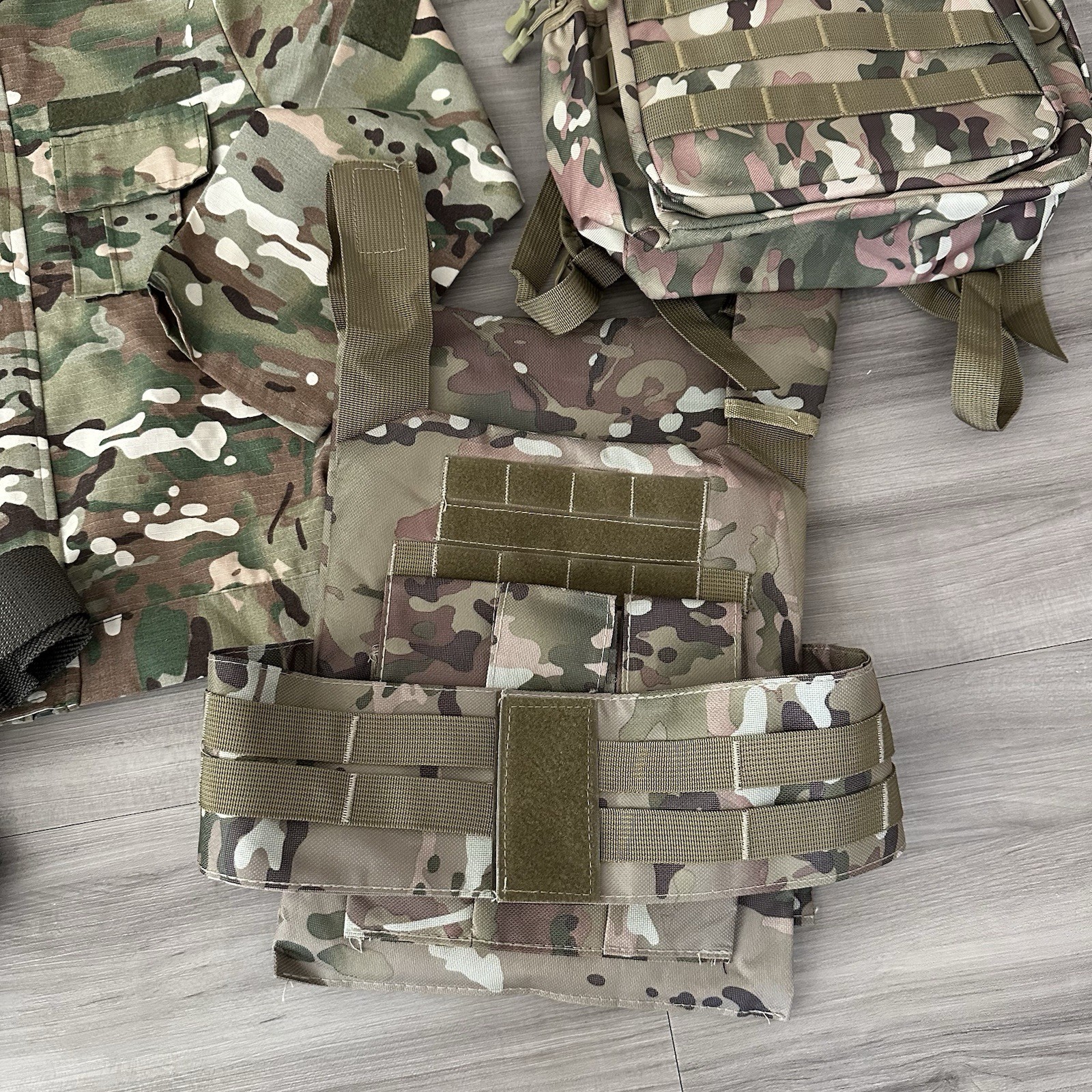 Tactical Military Uniform Boys Sz 130 MEDIUM Shirt Pants Suit Vest Backpack Set