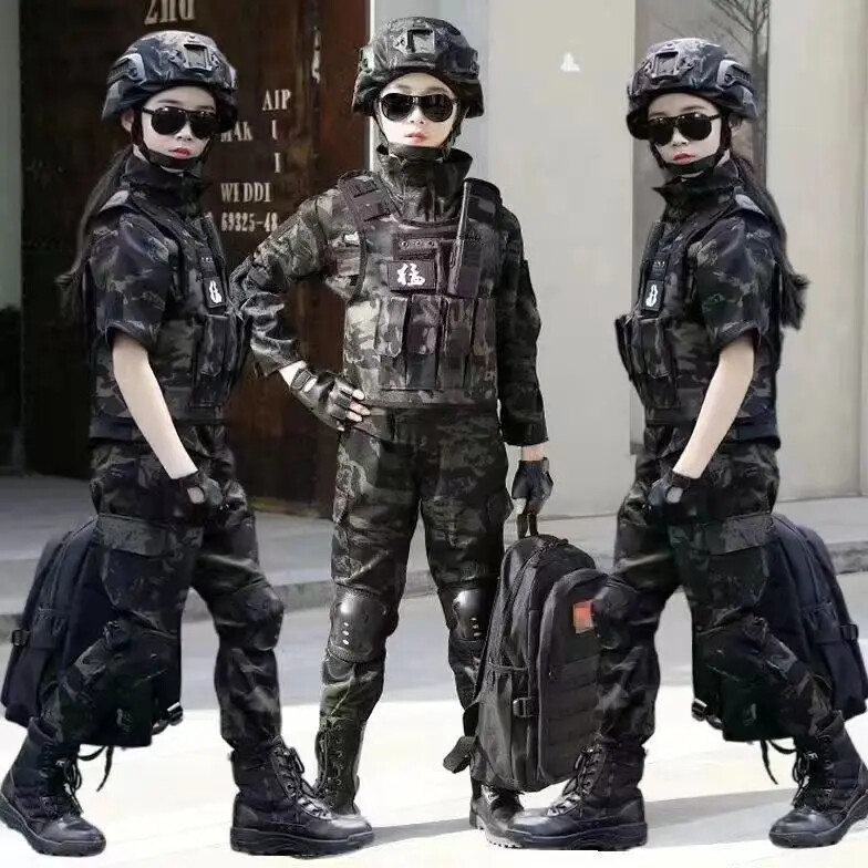 New Children’s Special Forces Combat Uniform New Camouflage Training Suits