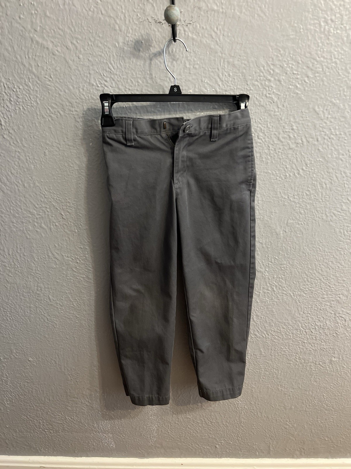 Lands End Shorts Boys Size 7 Gray Pants School Uniform Elastic Waist
