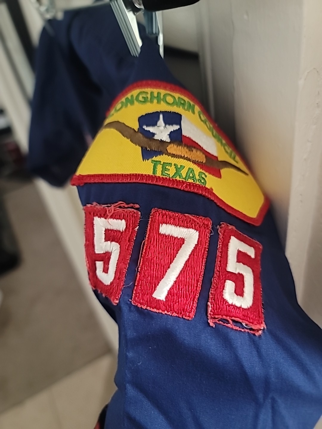 Vintage Cub Scouts of America Shirt Youth Small Patches Badges Longhorn Council