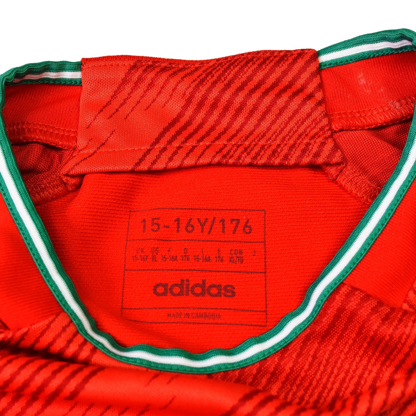 Adidas Wales Home Football Shirt Youth 15-16 Years Red Aeroready Soccer Jersey