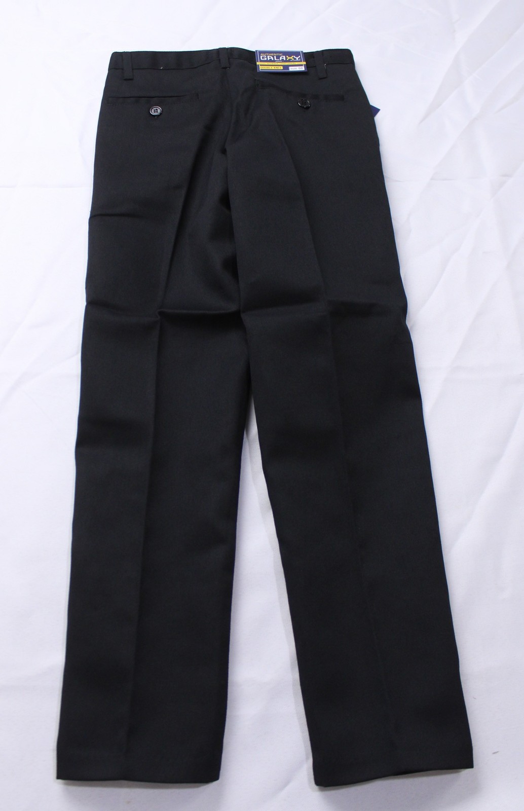 Galaxy By Harvic Boy’s Slim Fit School Uniform Chino Pants EH6 Black Size 8 NWT