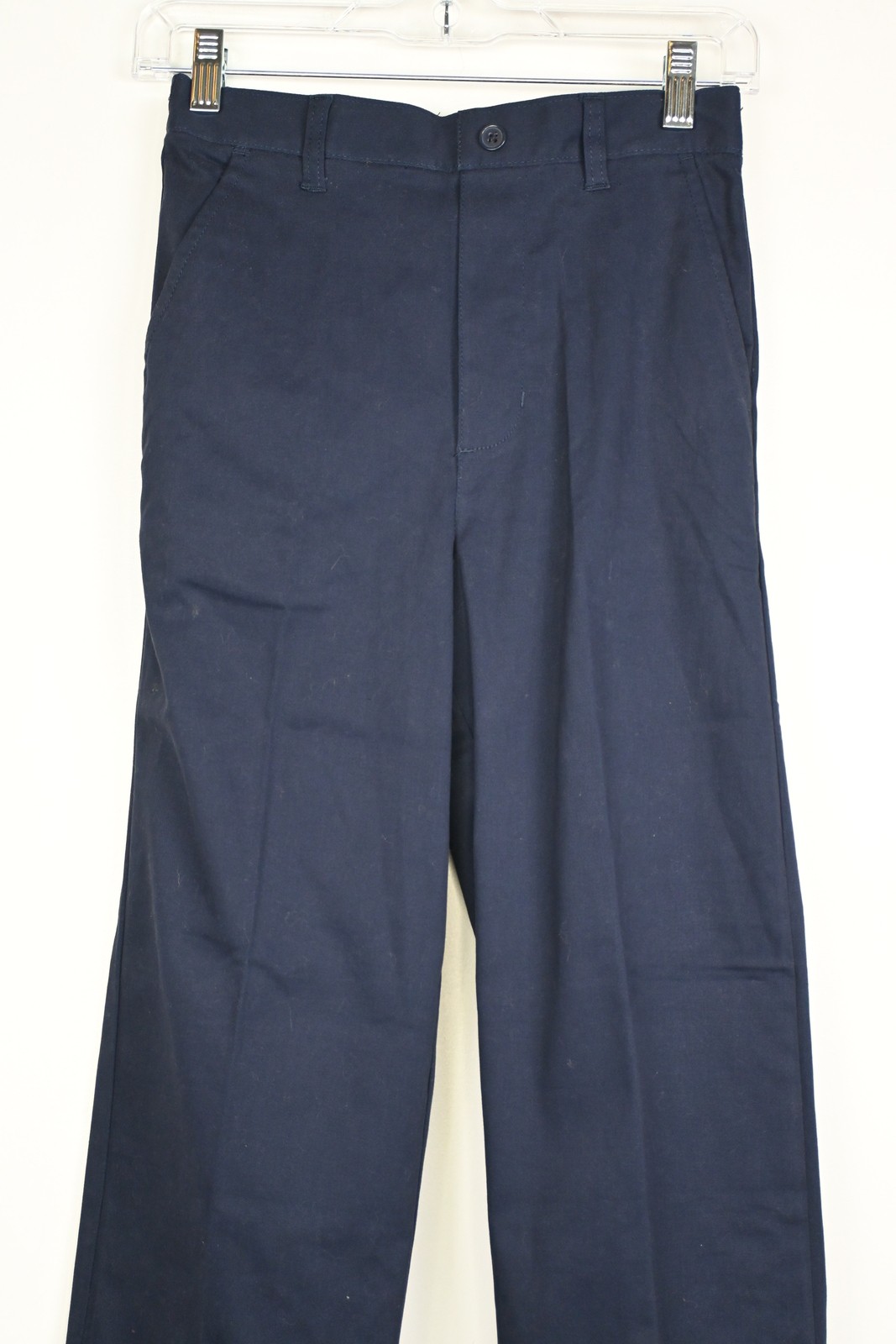 Boy’s French Toast Relaxed Fit Straight Flat Front Pull-On Pant Blue 12