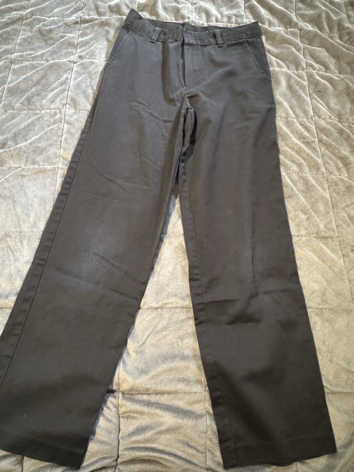 George Boys Cotton Blend Black Straight Fit School Uniform Pants 14