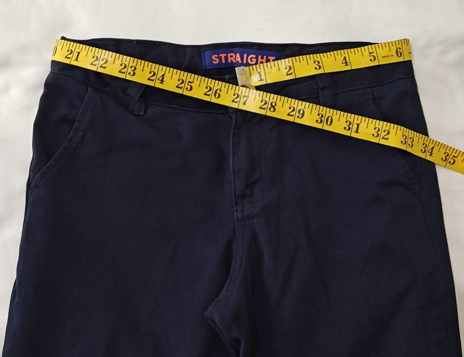 French Toast Double Knee Khaki Pants Boys Size 10 Navy Blue Straight 2-Pack