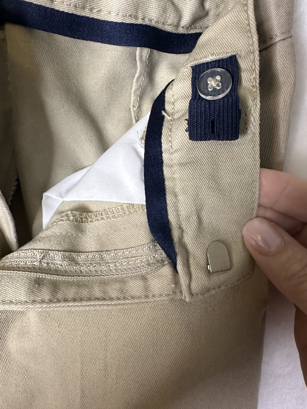Place AND French Toast Khaki Pants Boys Size 12 & 12 Slim Both Adjustable 2 Pair