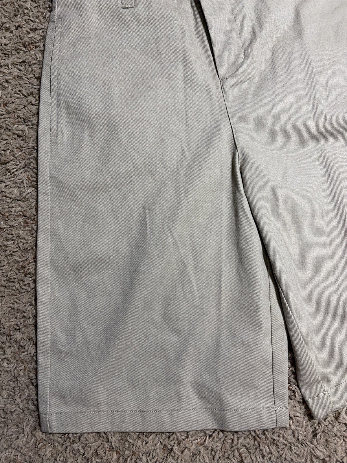 NWT Boys 14 French Toast Adjustable Waist Flat Front Khaki Uniform Shorts