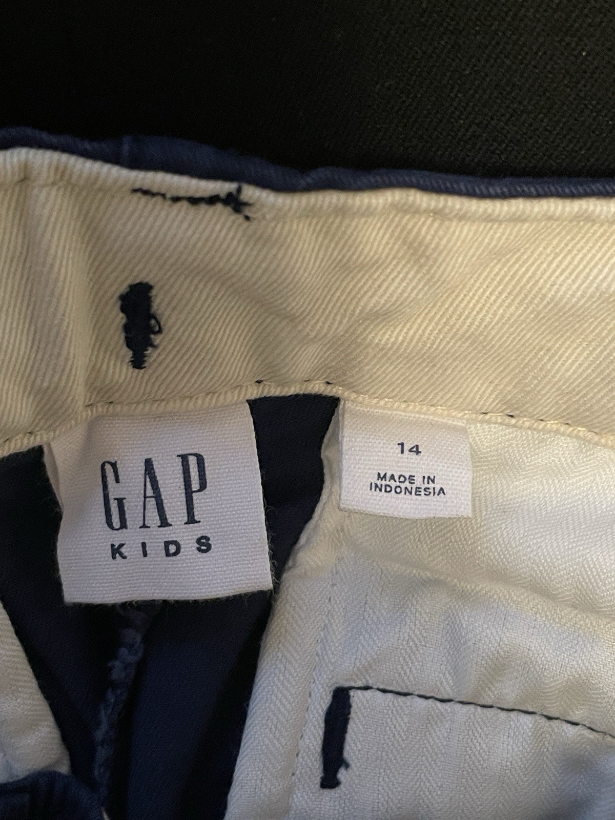 NEW NWTGap Kids Uniform Straight-Fit Stretch Khakis Size 14 Dark Night Color
