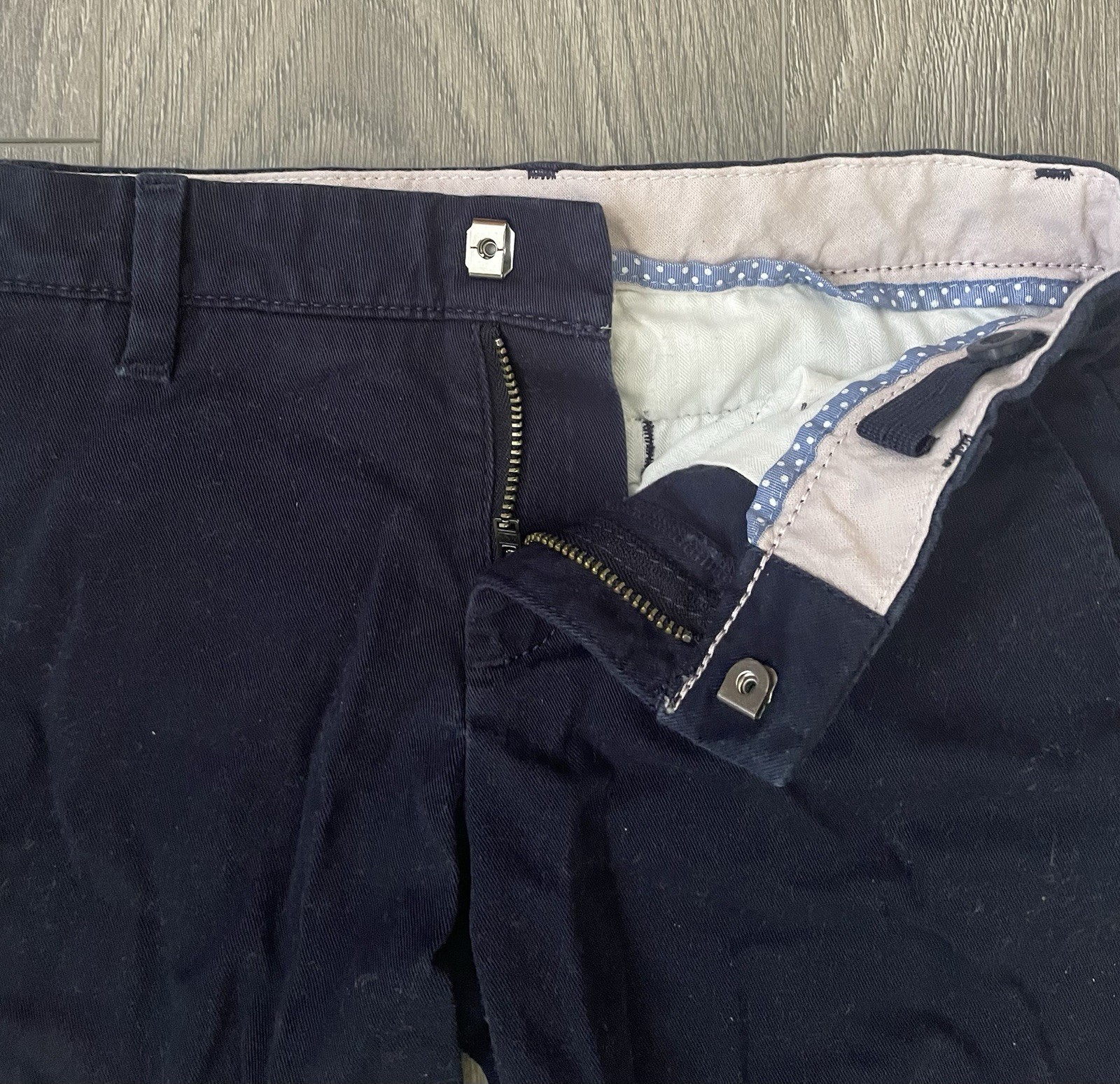 GAP Kids Boys Chino Shorts School Uniform 7 Navy Blue Organic Cotton Schoolwear