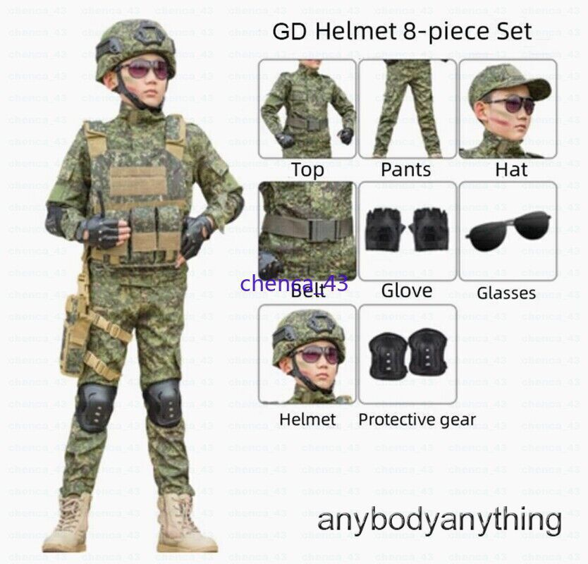 Children’s Spring Autumn Camouflage Suit Special Forces Tactic Training Uniform