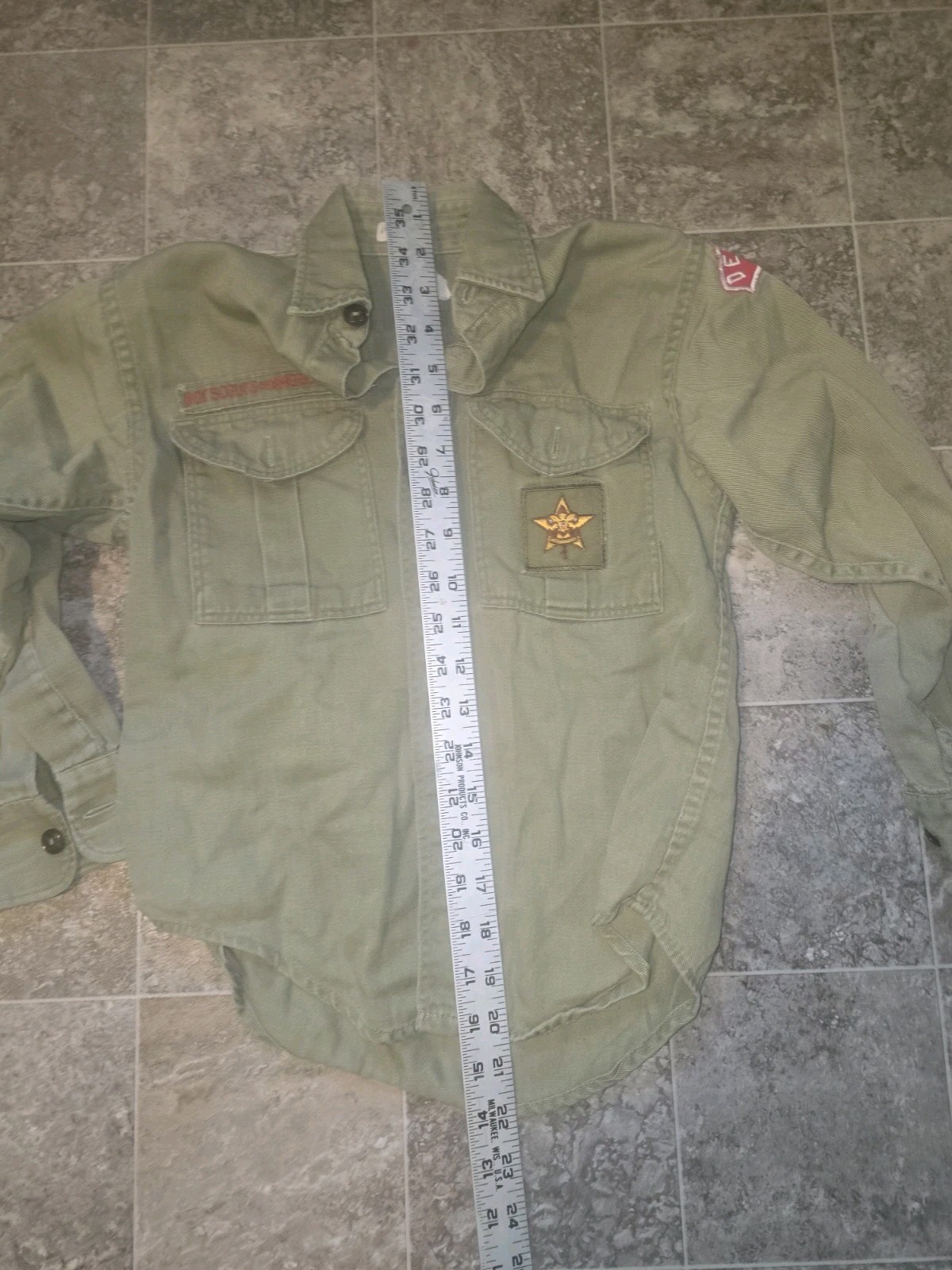 True Vintage Boy Scouts Denver Colorado Rare, Small USA Uniform Shirt #1198