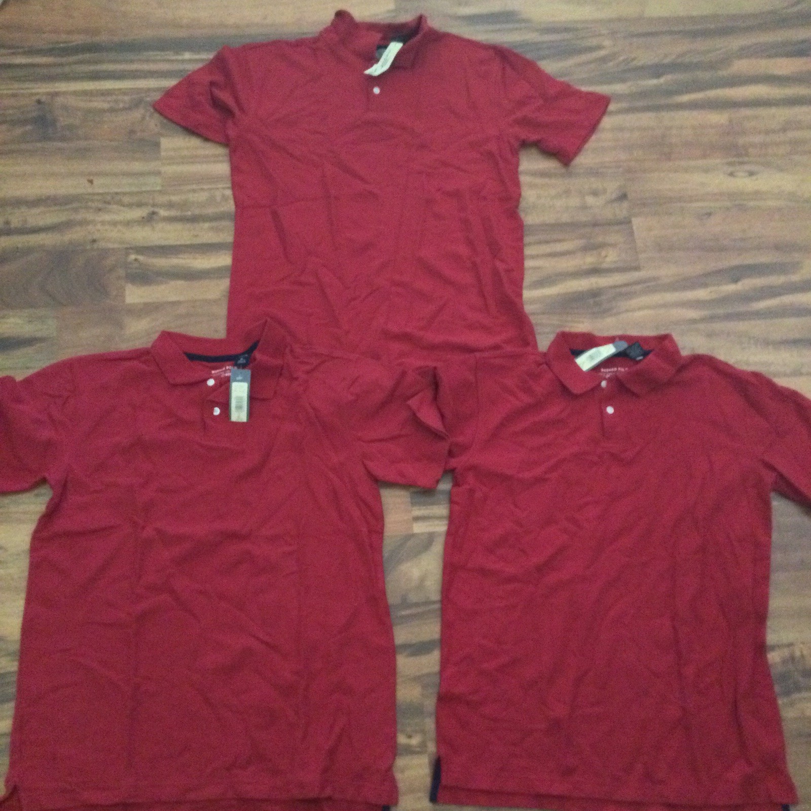 NWT 3 Cherokee – Boys Red 14/16 School Uniform Polo Shirts 100% Cotton
