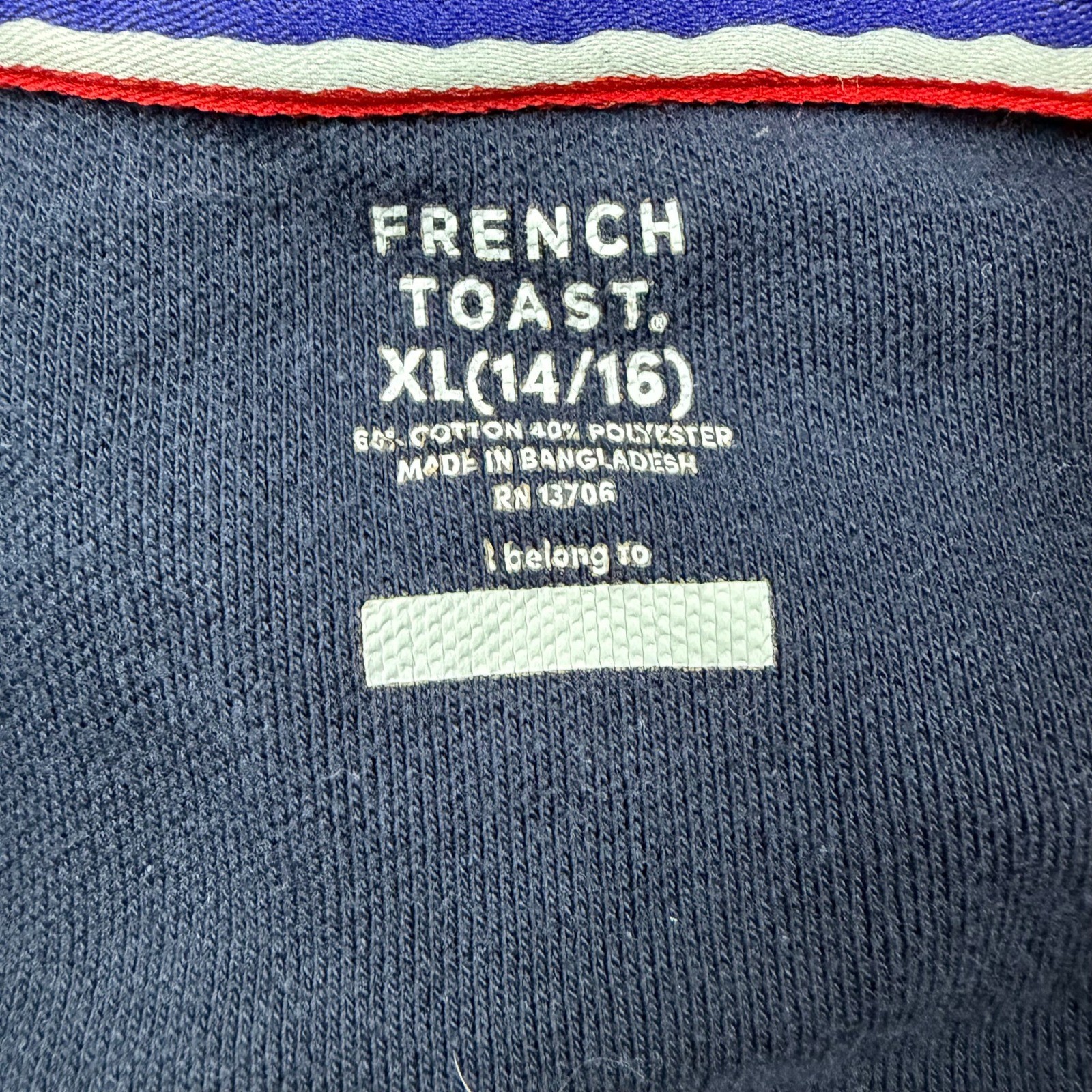 French Toast Polo Shirts Kids XL (14/16) Navy Blue