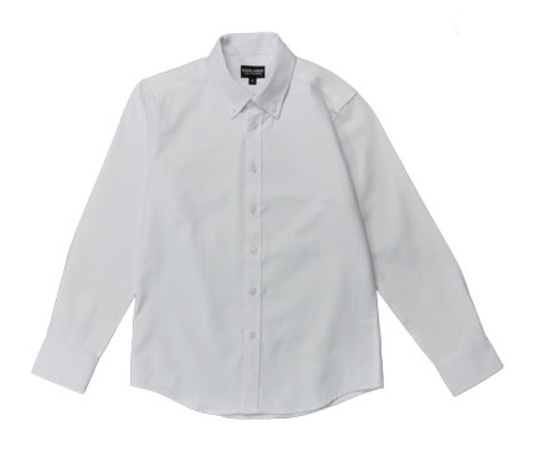 Highlands Uniforms Boys School White Long Sleeve Oxford WLSO