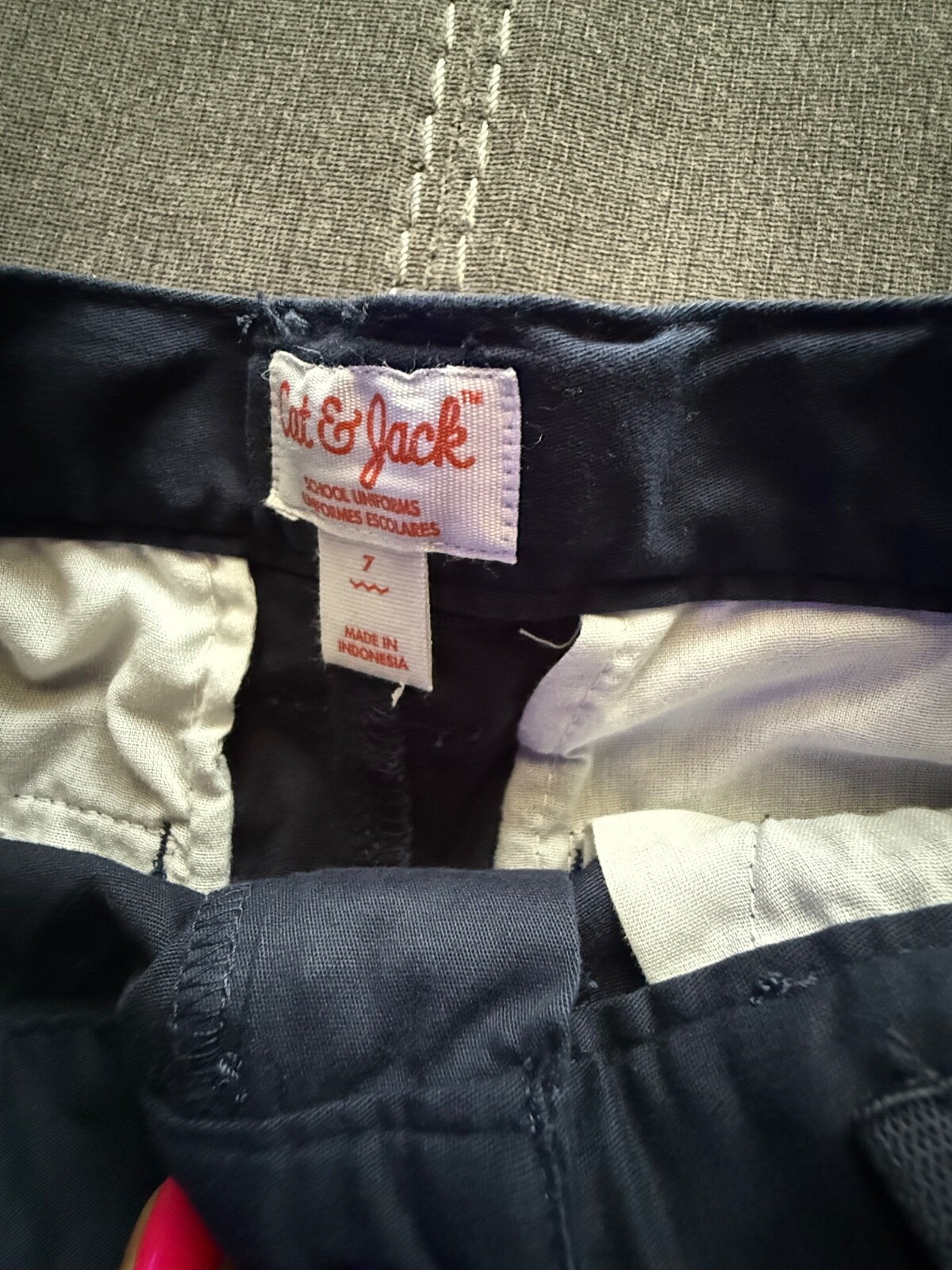 NWT blue navy school uniform pants shorts lot adjustable waist 6 pieces