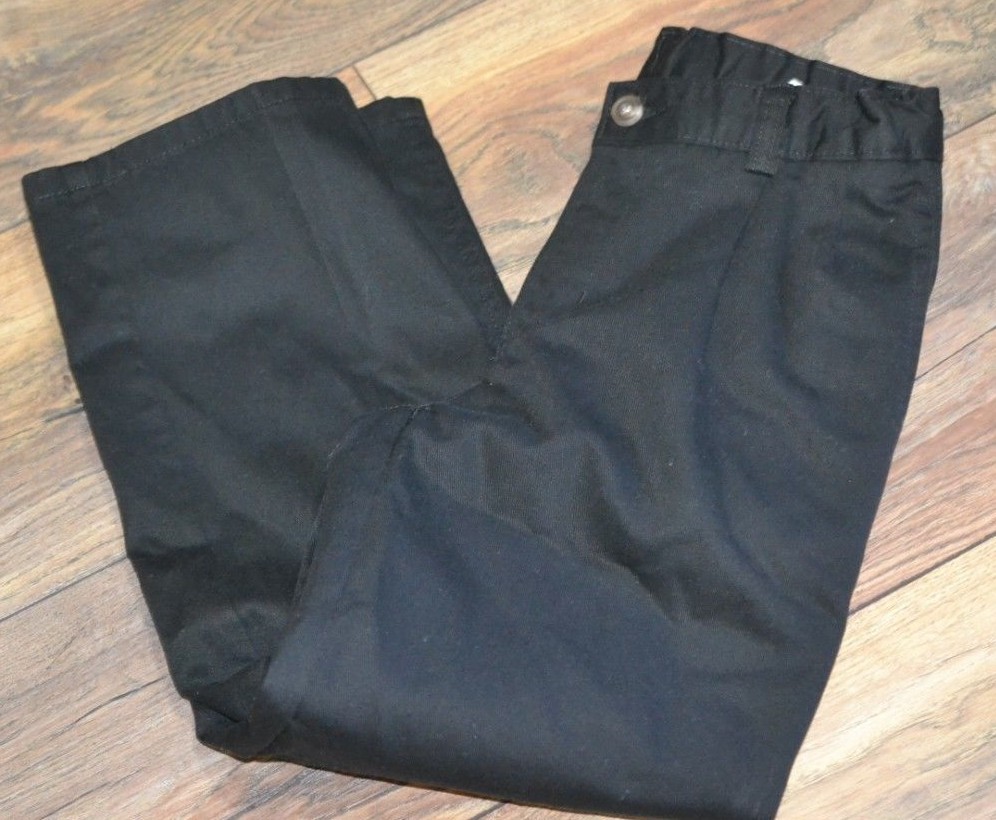 Chaps Boys Approved Schoolwear Size 14 Regular Black Pants Uniform Pant
