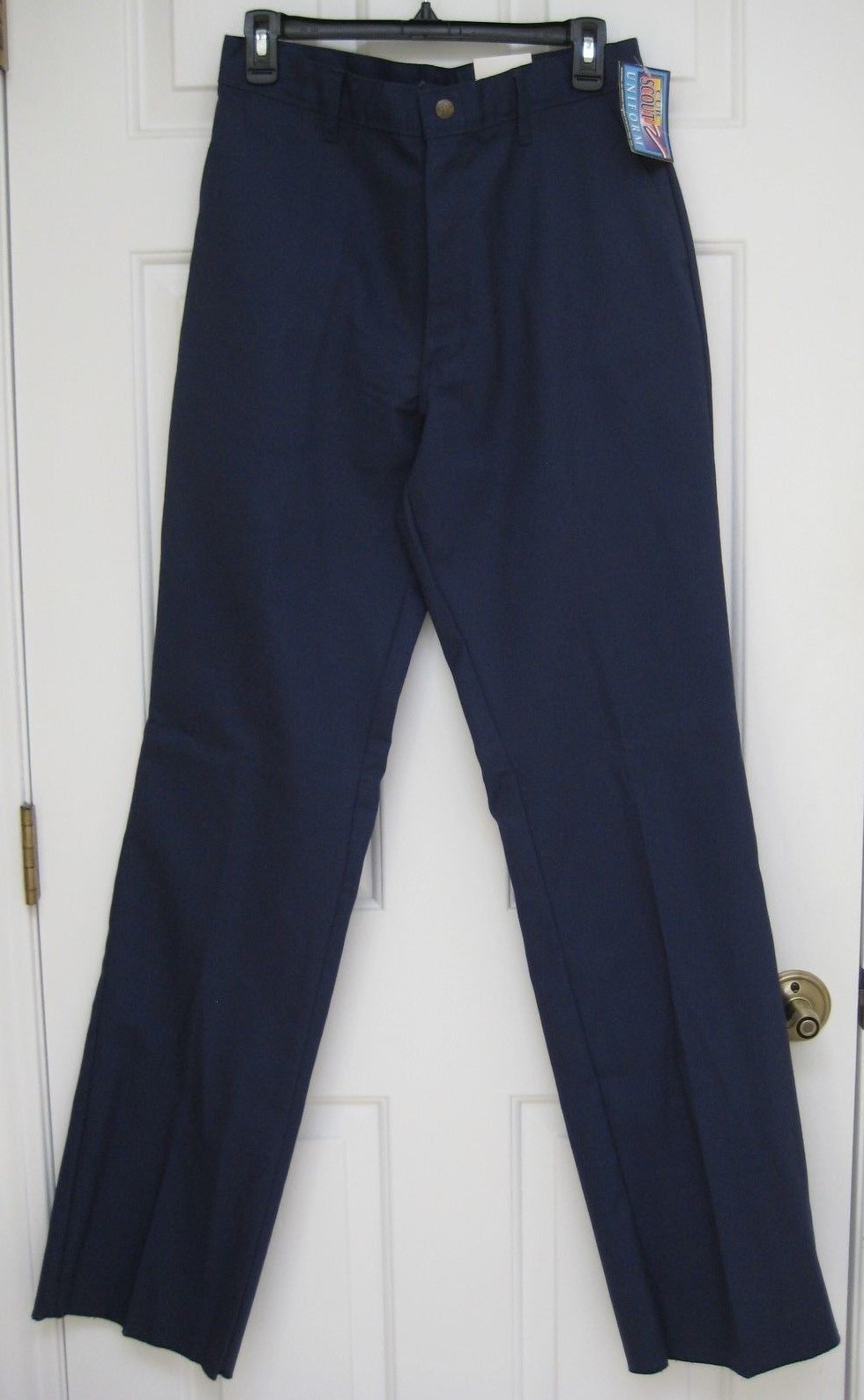 BOY SCOUT UNIFORM PANT BSA NAVY BLUE UNHEMMED SZ 18 (29″ W) OR SZ 20 (30″ W) NEW