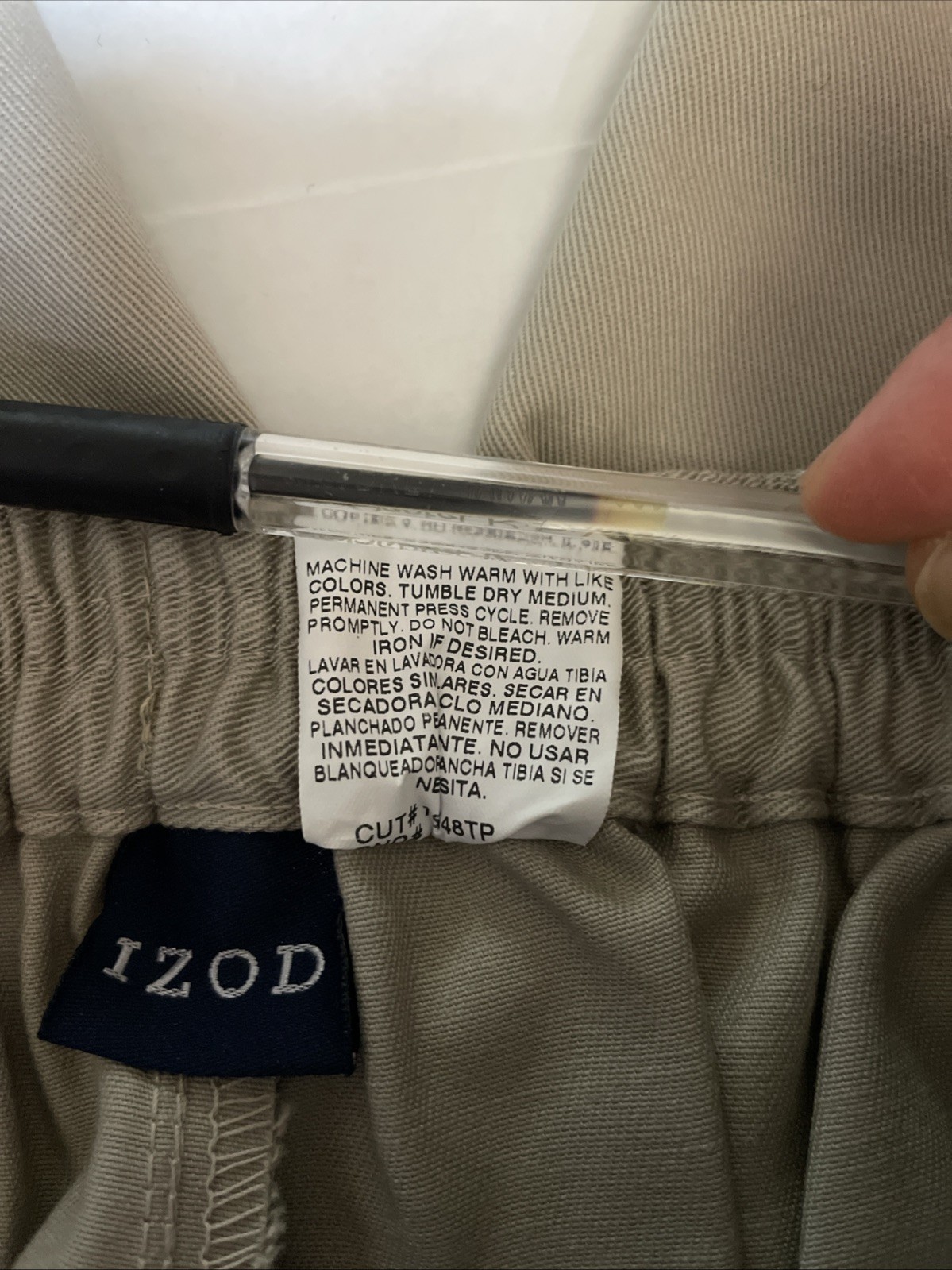 Vintage NOS NWOT Izod Boys 7X Regular Khakis School Uniform