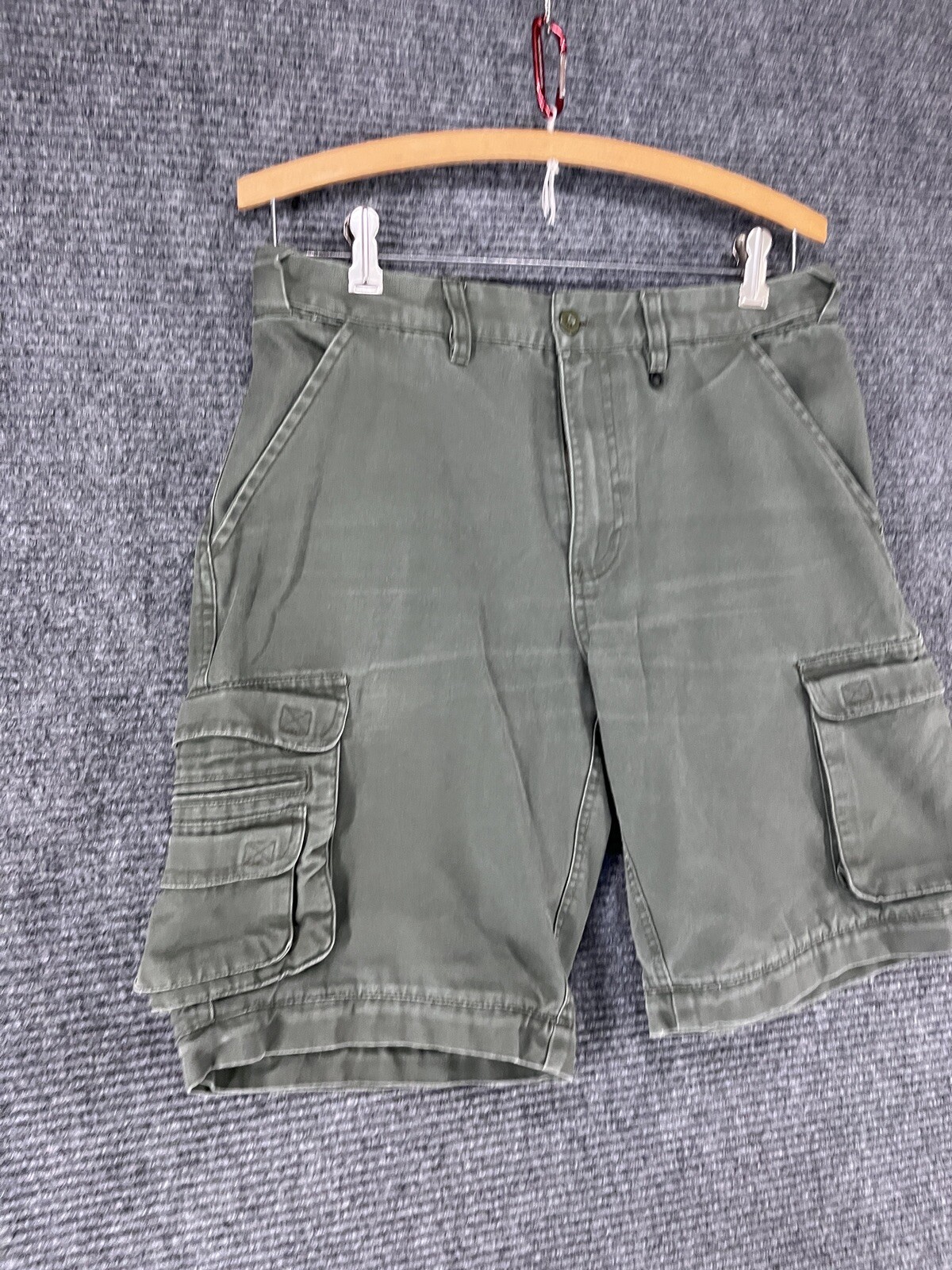 BOY SCOUTS Convertible Cargo Shorts Uniform Green Zip Off Youth Size 33 NO PANTS