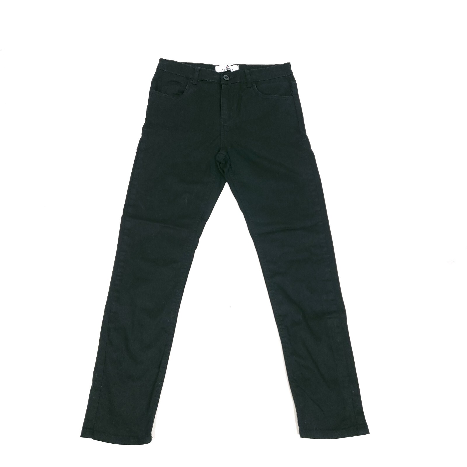 Access Boys Uniform Pants 14 Black Skinny Stretch School Lot Of 6