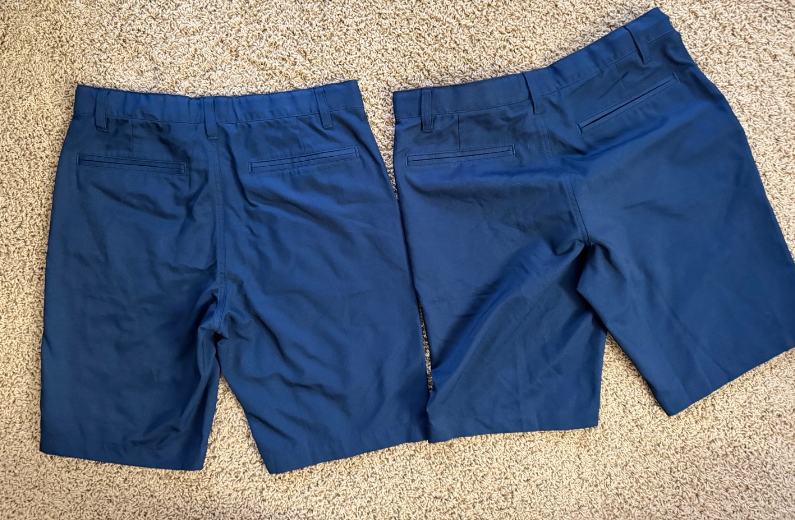French Toast Boy Size 16 Navy Blue flat front Dress Shorts Uniform lot of 2