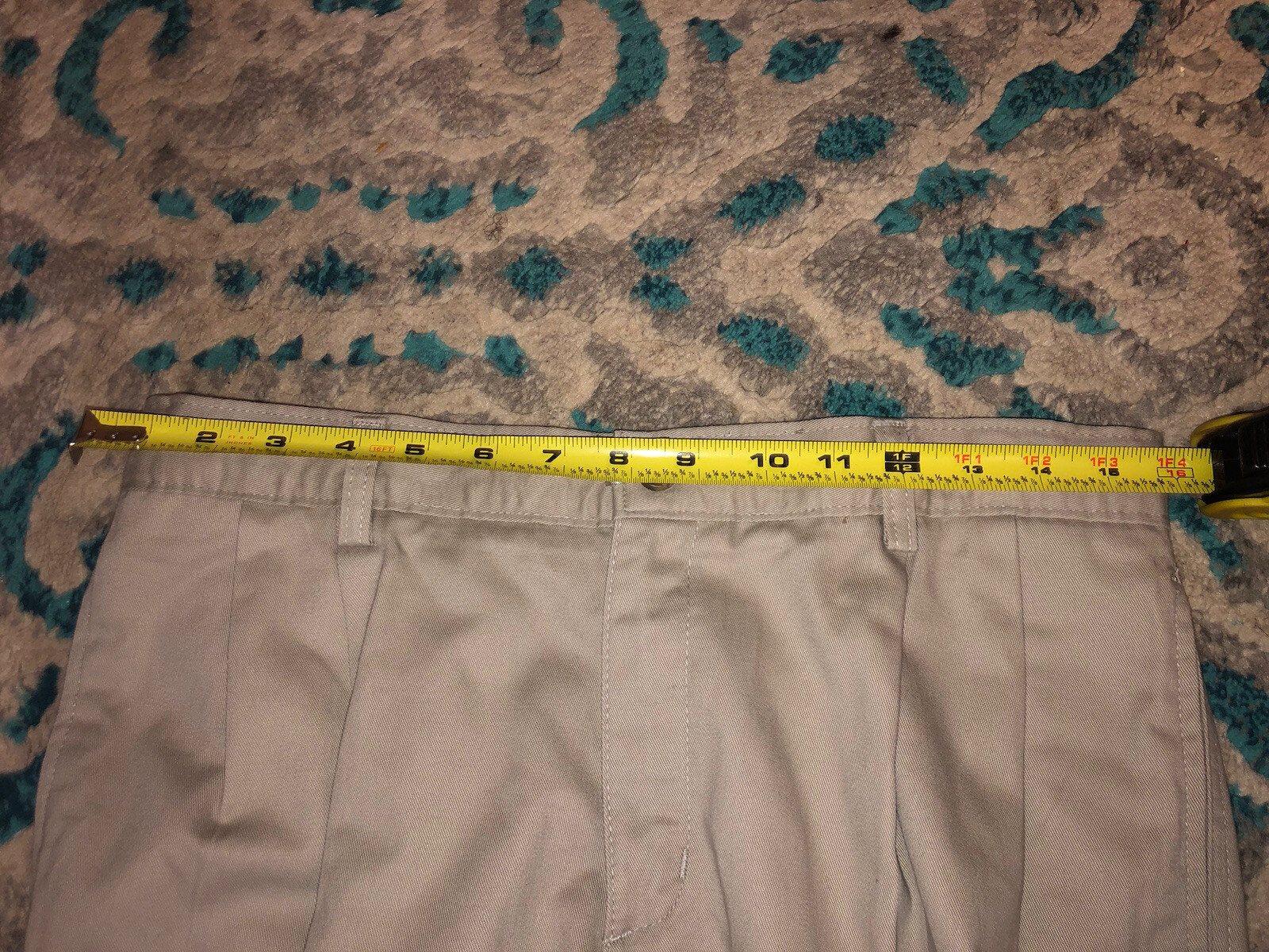 CHAPS Boys Classic Fit Schoolwear Uniform Dressy Khaki Pants Size 16 Husky