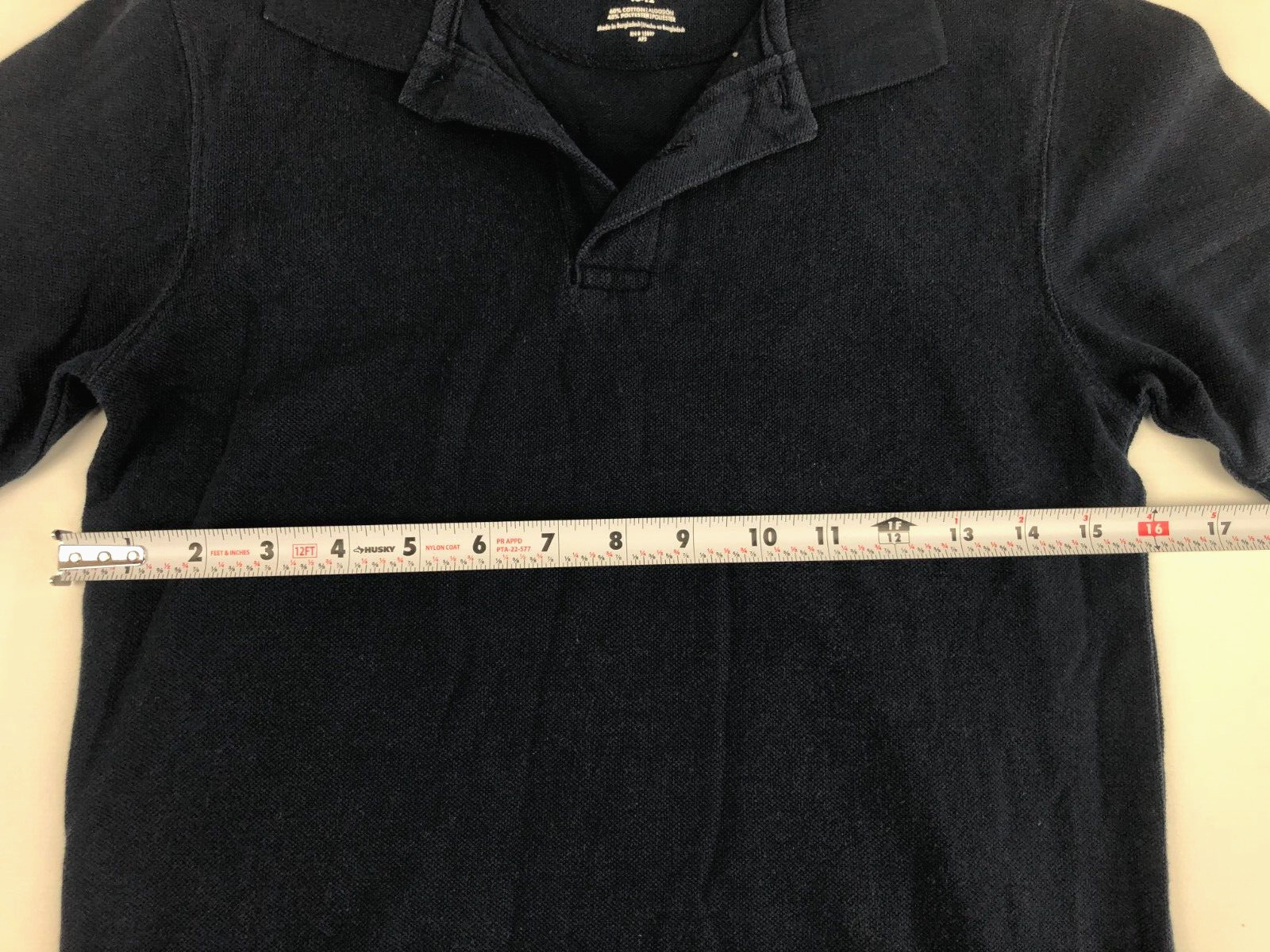 George Boys Polo Shirt Youth(10-12) Size L Blue School Uniform Short Shirt