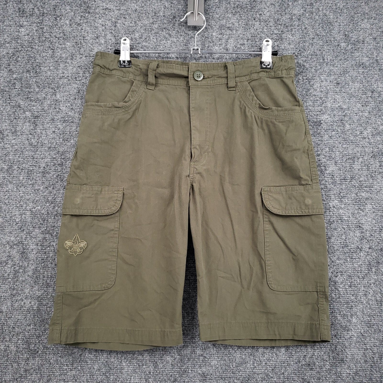 Boy Scouts of America Youth Uniform Shorts Boys 16 Green Scouting Uniform