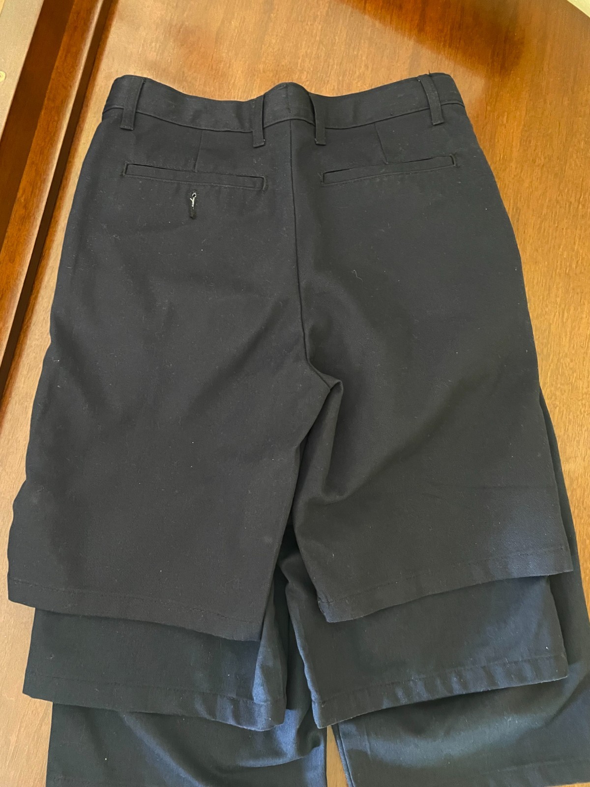 Lot of 3 NEW A+ School Apparel Navy Blue Uniform Shorts Modern Fit Size 16 NWOT
