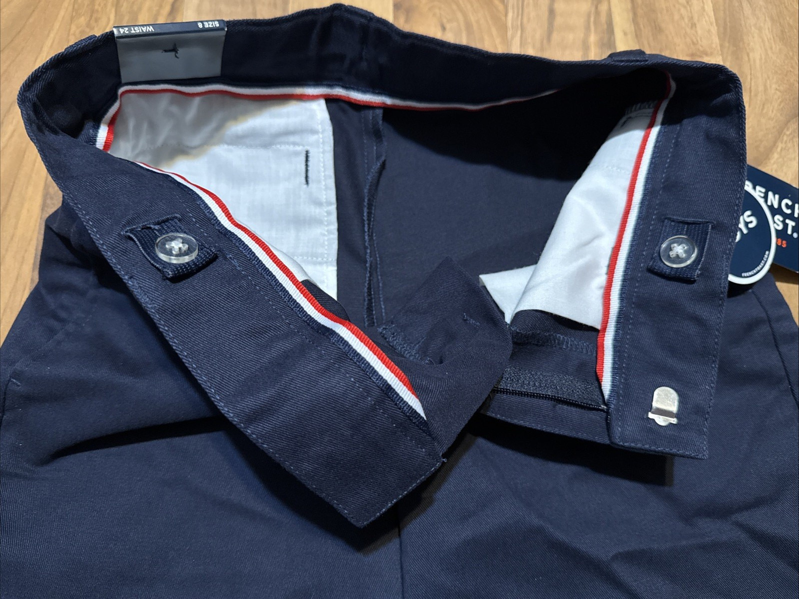 French Toast (Sz 10 w25) Boy’s Performance Uniform Shorts Adjustable Waist, Navy